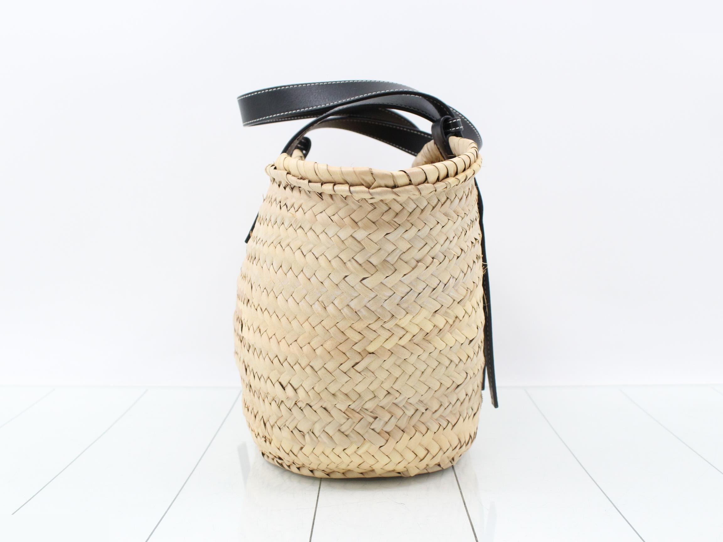 Basket bag, raffia, anagram, straw bag, tote bag — view 4