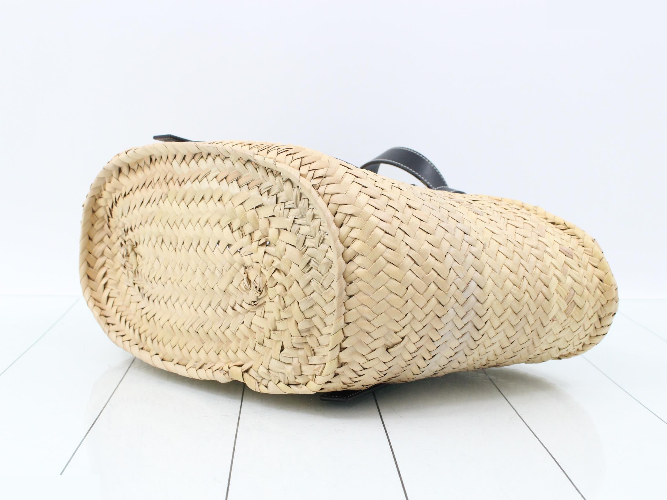 Basket bag, raffia, anagram, straw bag, tote bag — view 6