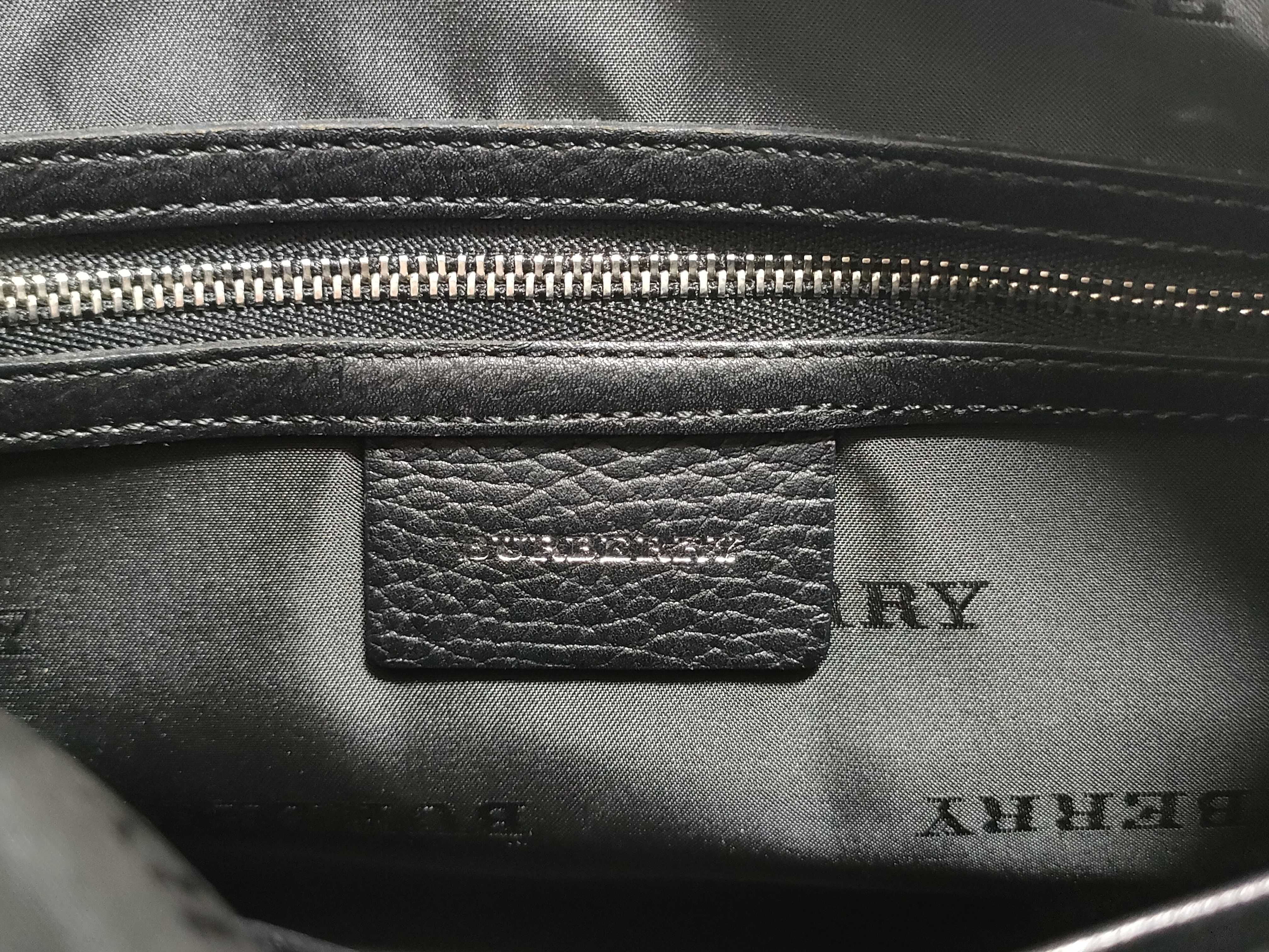 Mini Boston Bag - Nova Check x Canvas x Black Leather — view 12