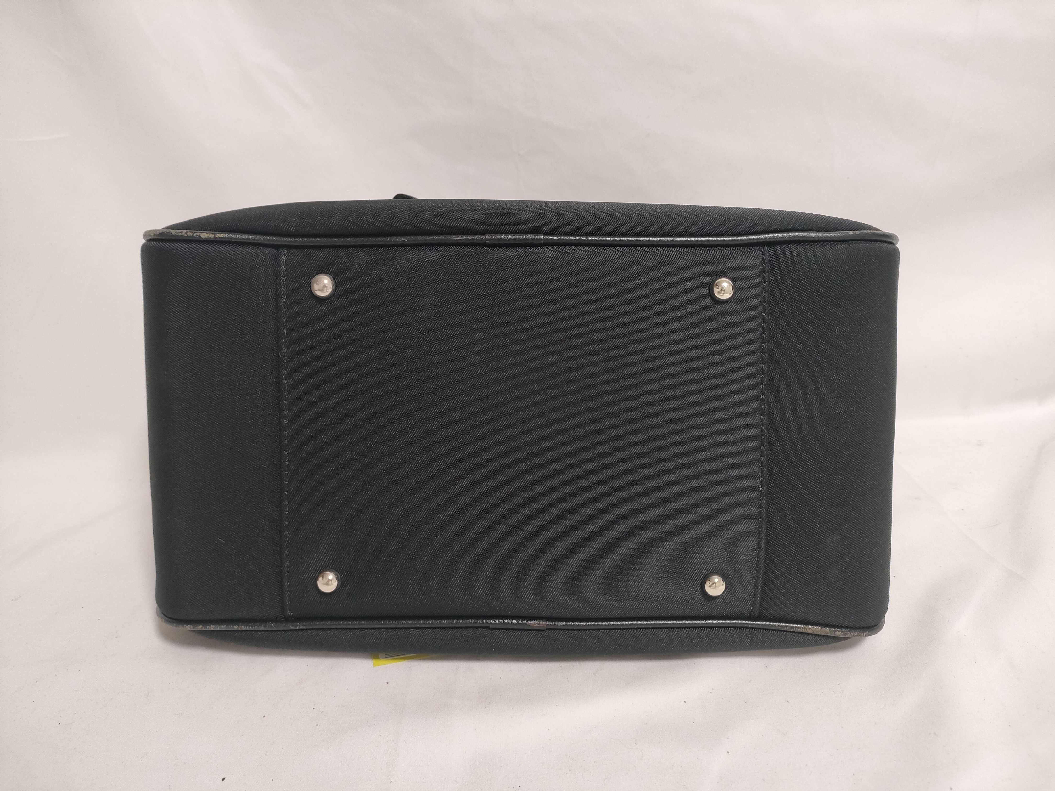 Mini Boston Bag - Nova Check x Canvas x Black Leather — view 6