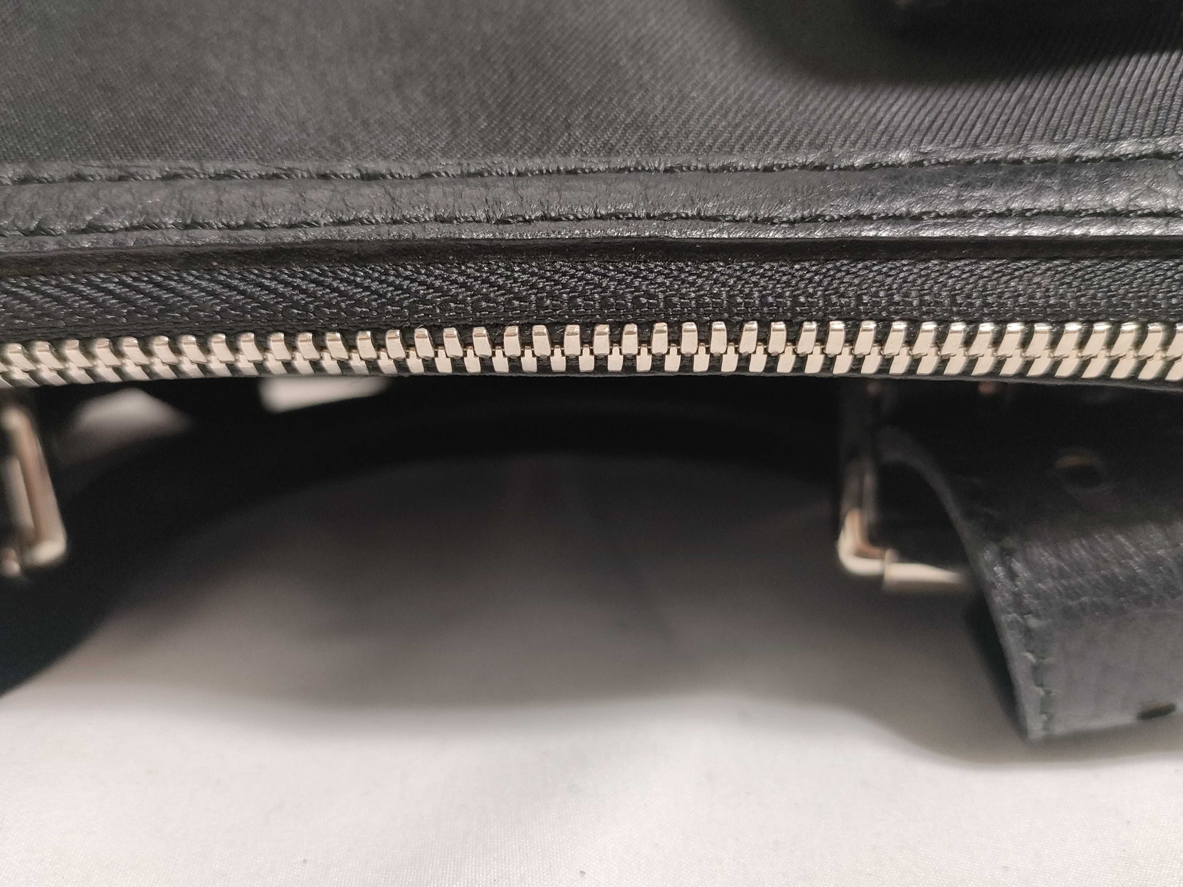 Mini Boston Bag - Nova Check x Canvas x Black Leather — view 8