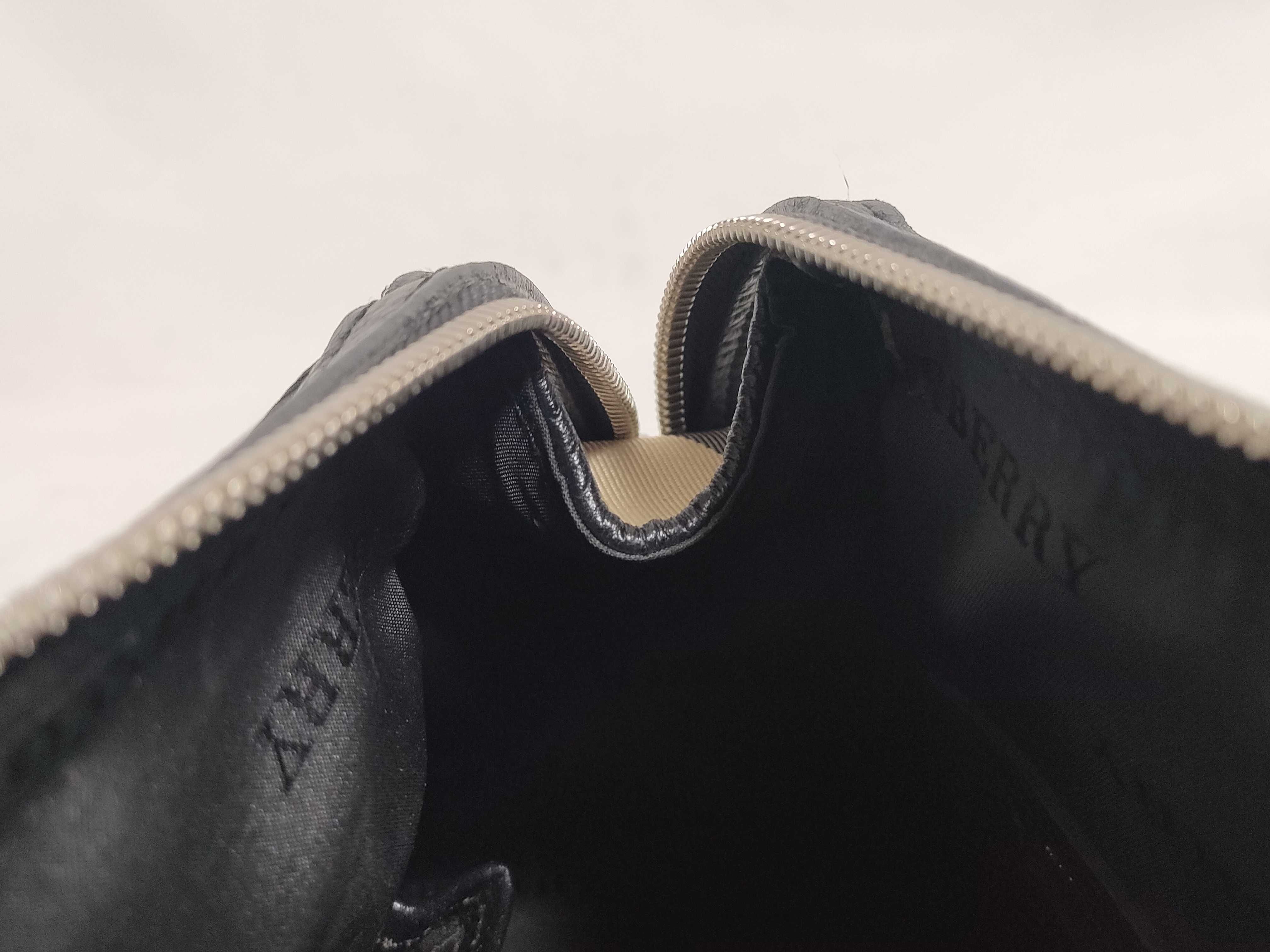 Mini Boston Bag - Nova Check x Canvas x Black Leather — view 9