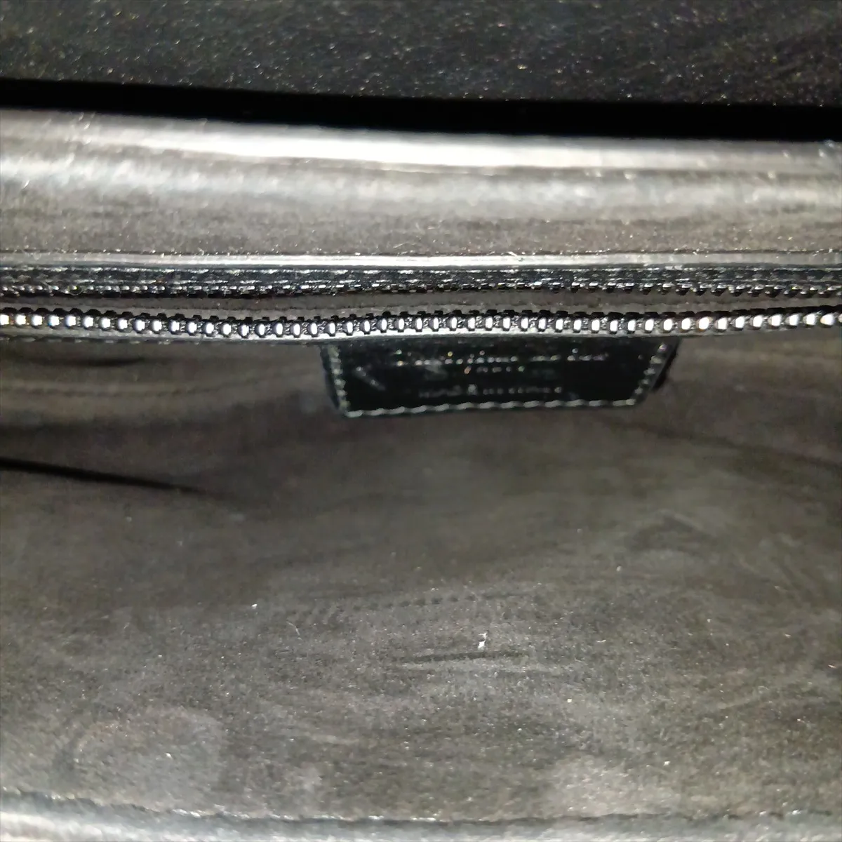 Saddle Leather x Studs 2-Way Handbag, Black — view 12