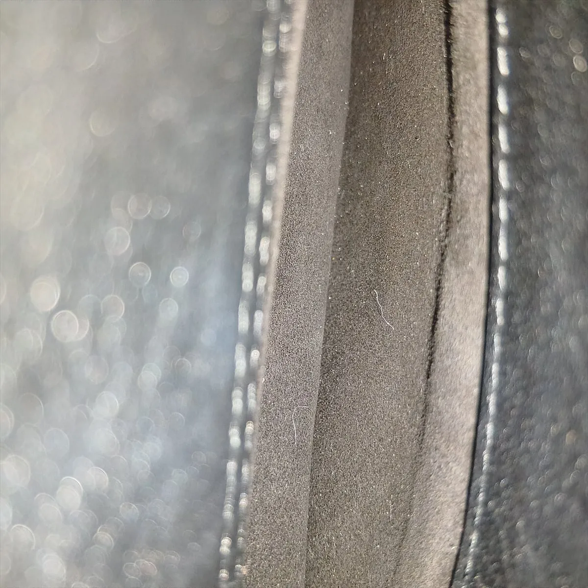 Saddle Leather x Studs 2-Way Handbag, Black — view 15