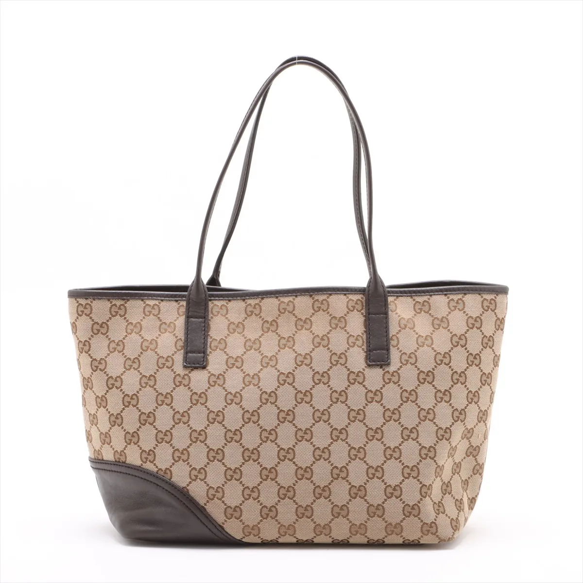 GG canvas x leather tote bag beige x brown 169946 — view 2