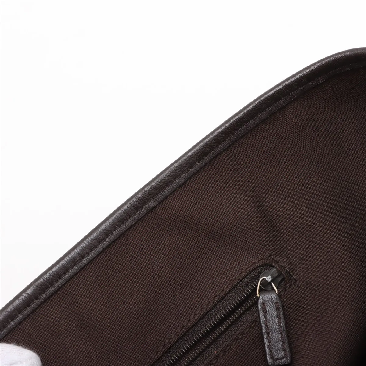 GG canvas x leather tote bag beige x brown 169946 — view 12