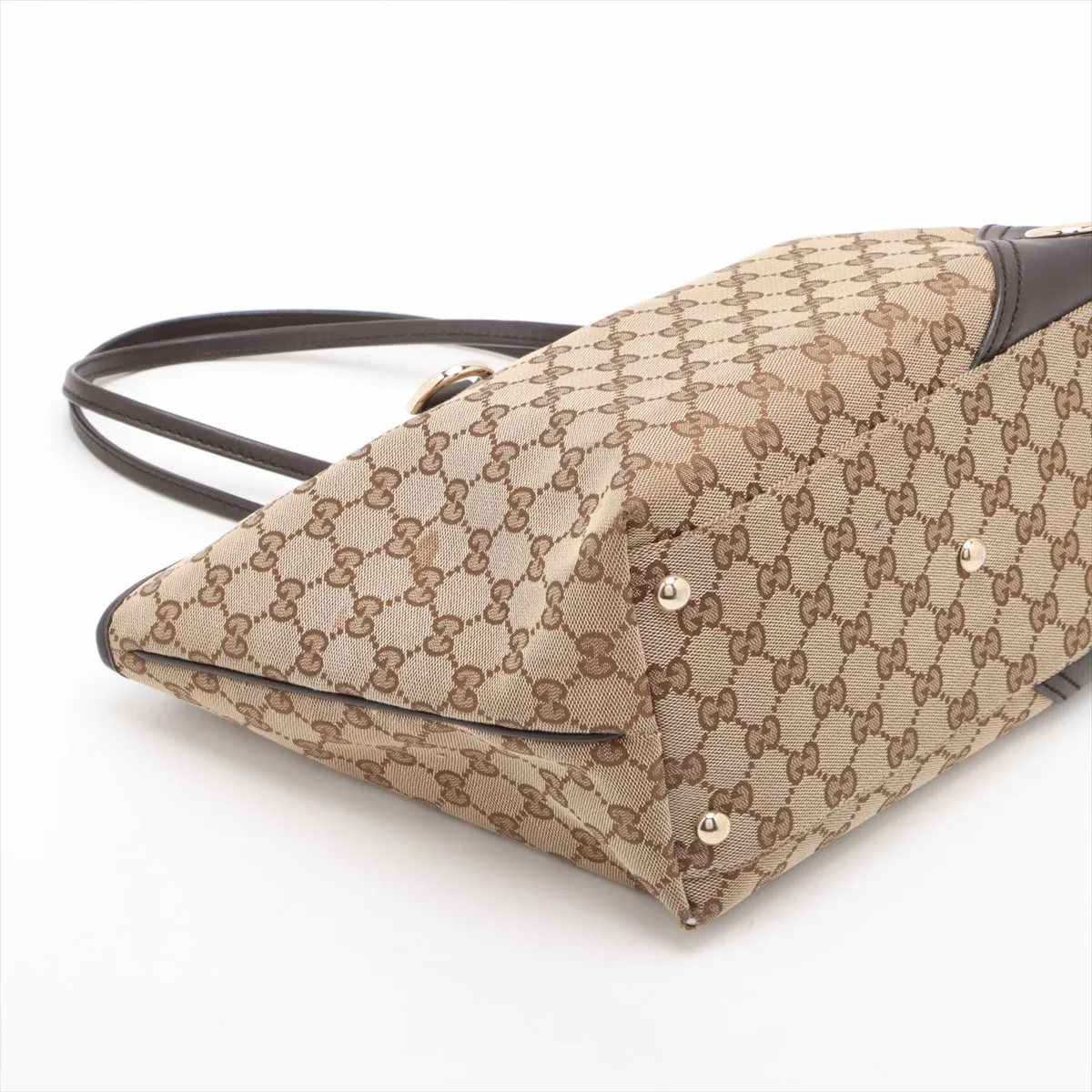 GG canvas x leather tote bag beige x brown 169946 — view 4