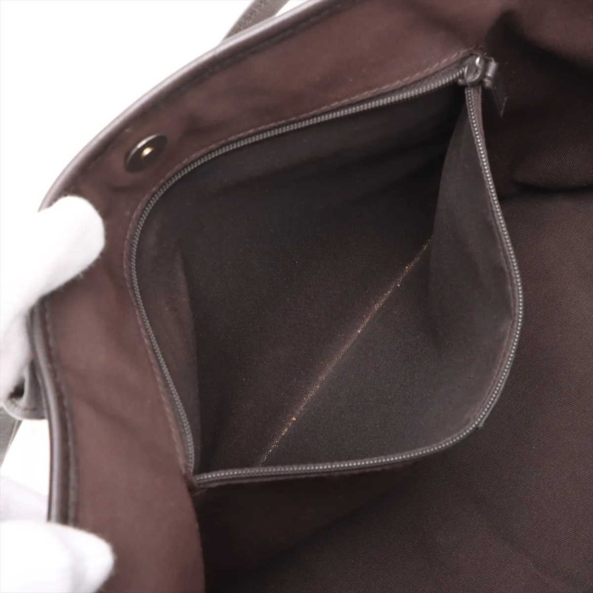 GG canvas x leather tote bag beige x brown 169946 — view 8