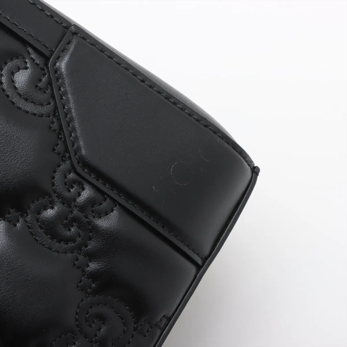 GG Matelasse Leather 2WAY Handbag Black 728309 — view 14
