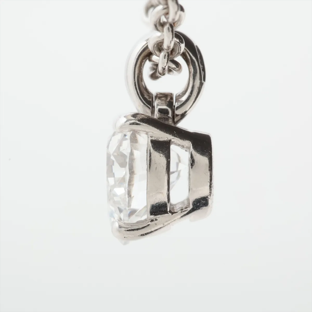 Griff Heart Diamond Necklace, 750 (WG), 8.2g, 43654 (marking faded). — view 6