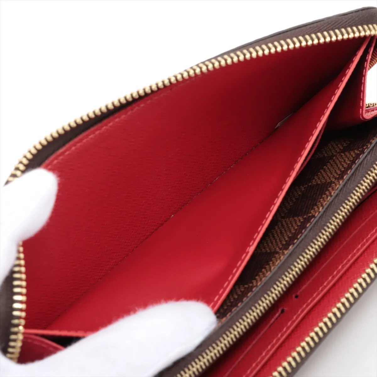 Damier Portefeuille Clemence N60534 GI0290 Sleeves Round Zip Wallet RFID Reaction — view 4