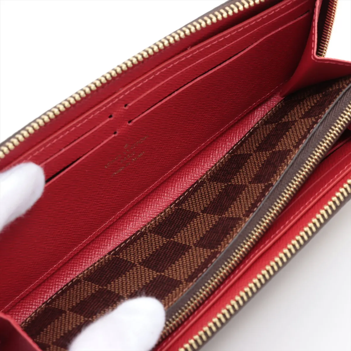 Damier Portefeuille Clemence N60534 GI0290 Sleeves Round Zip Wallet RFID Reaction — view 5