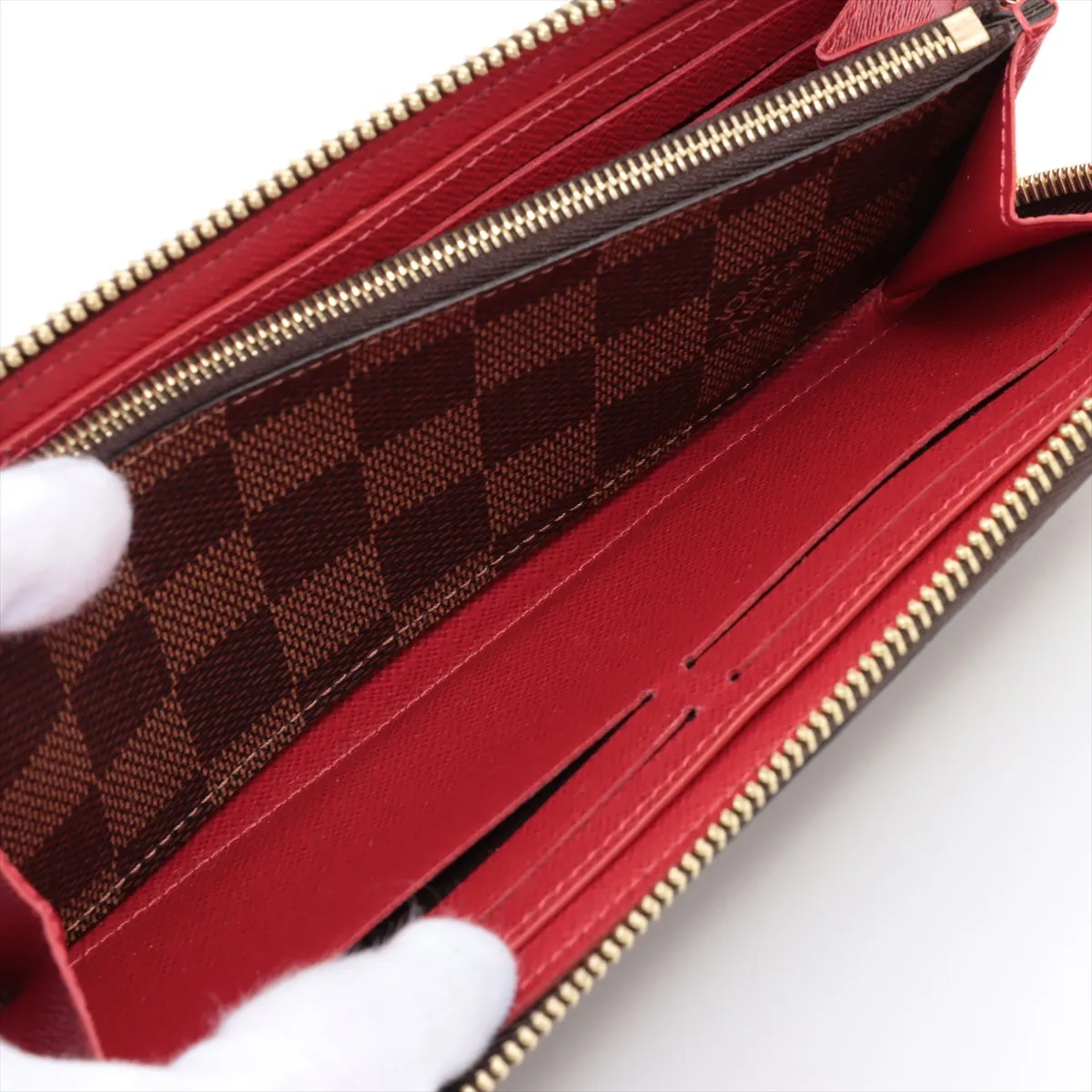 Damier Portefeuille Clemence N60534 GI0290 Sleeves Round Zip Wallet RFID Reaction — view 6