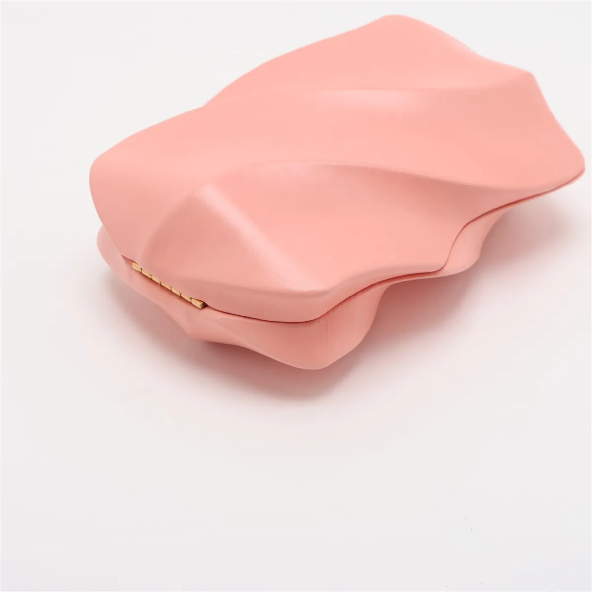 Leather Clutch Bag Pink — view 3