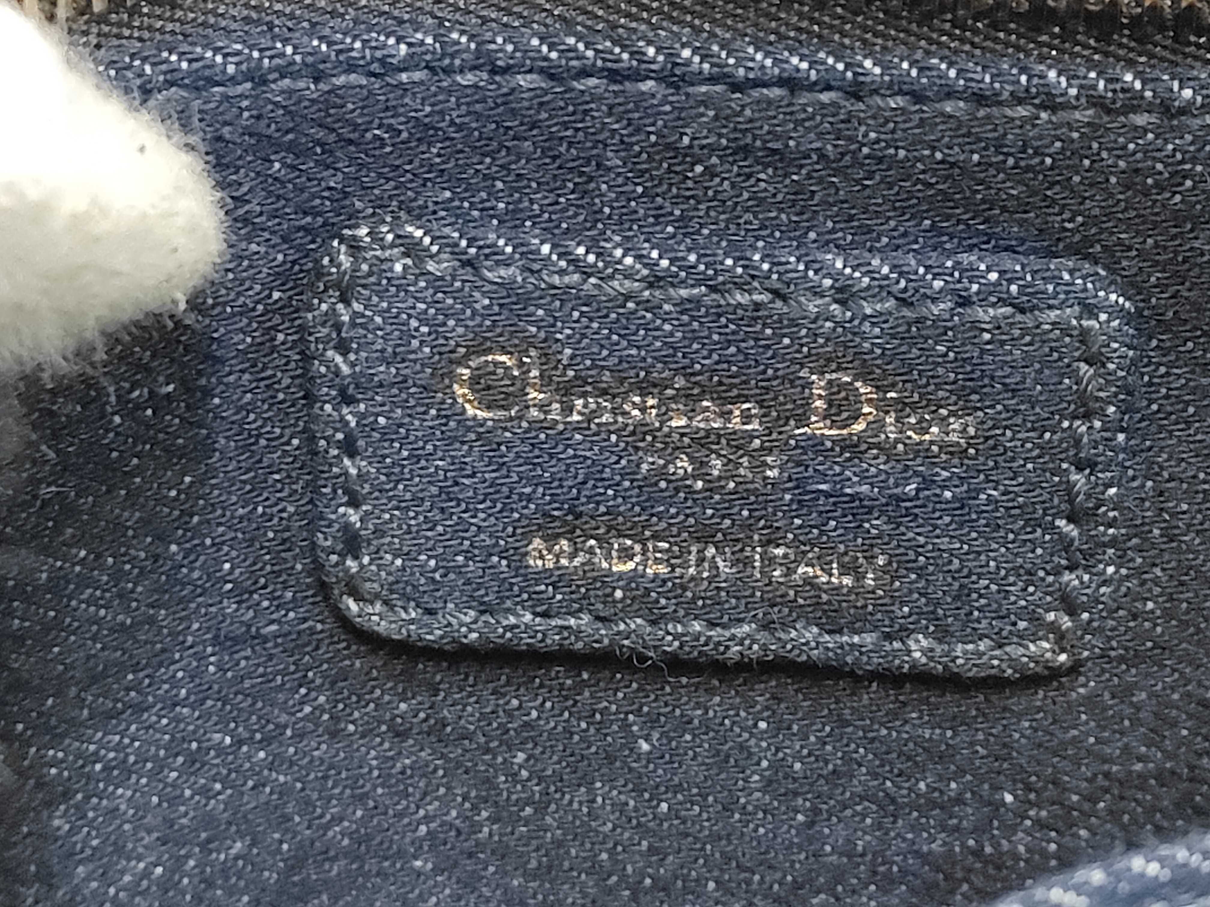 Lady Dior handbag, denim-dyed blue bag — view 7