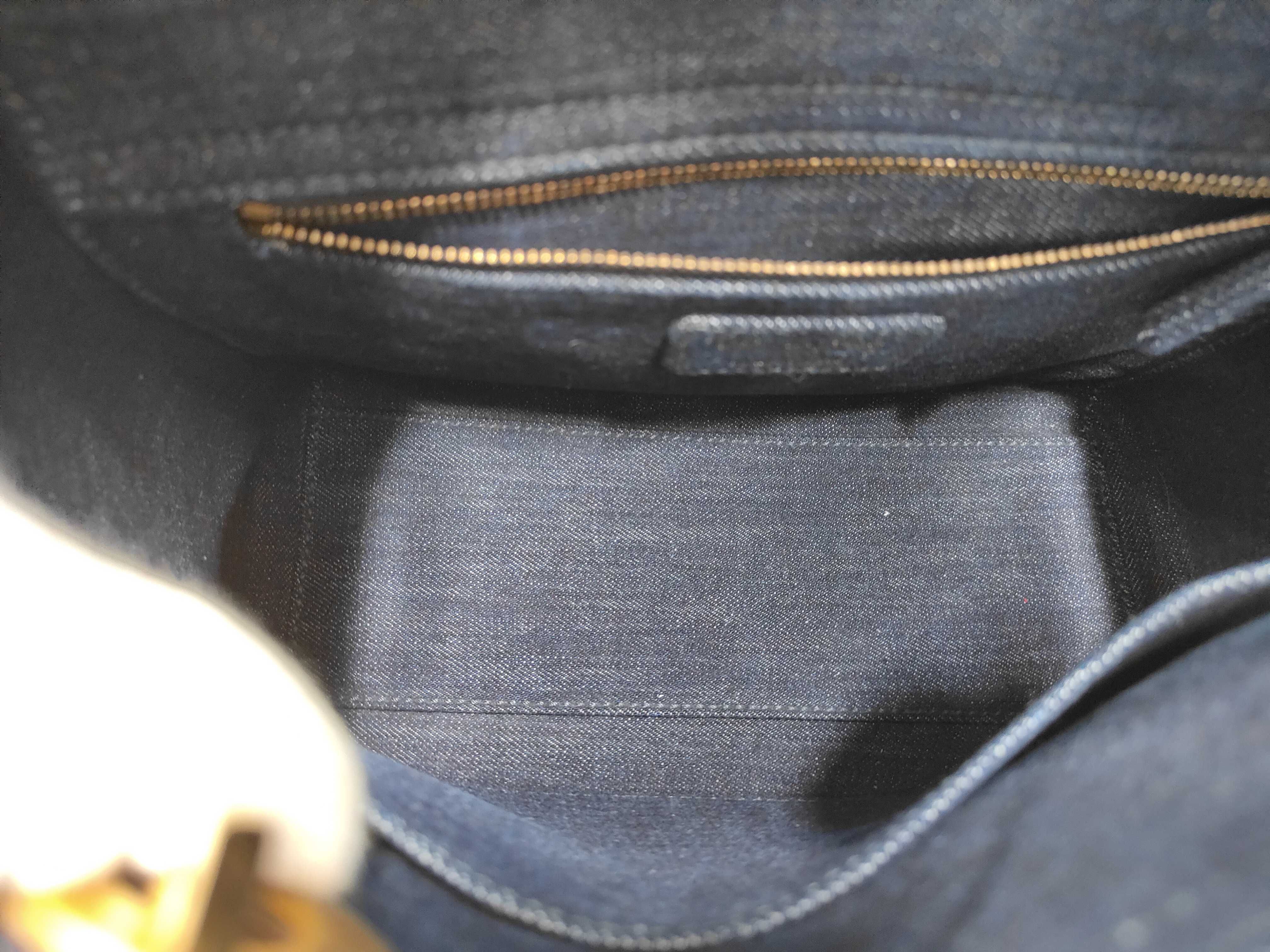 Lady Dior handbag, denim-dyed blue bag — view 8