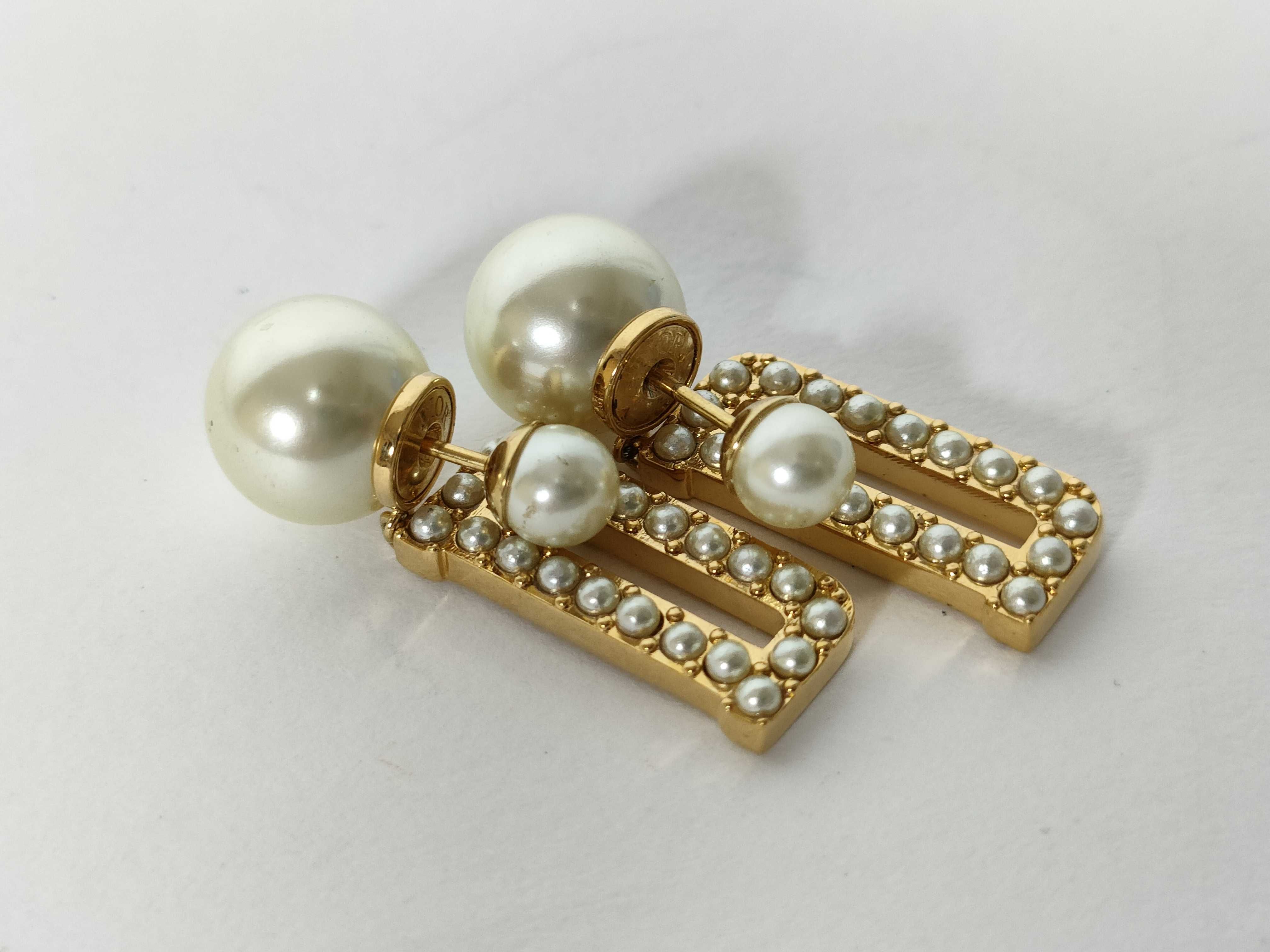 Tribal Pearl Earrings — view 6