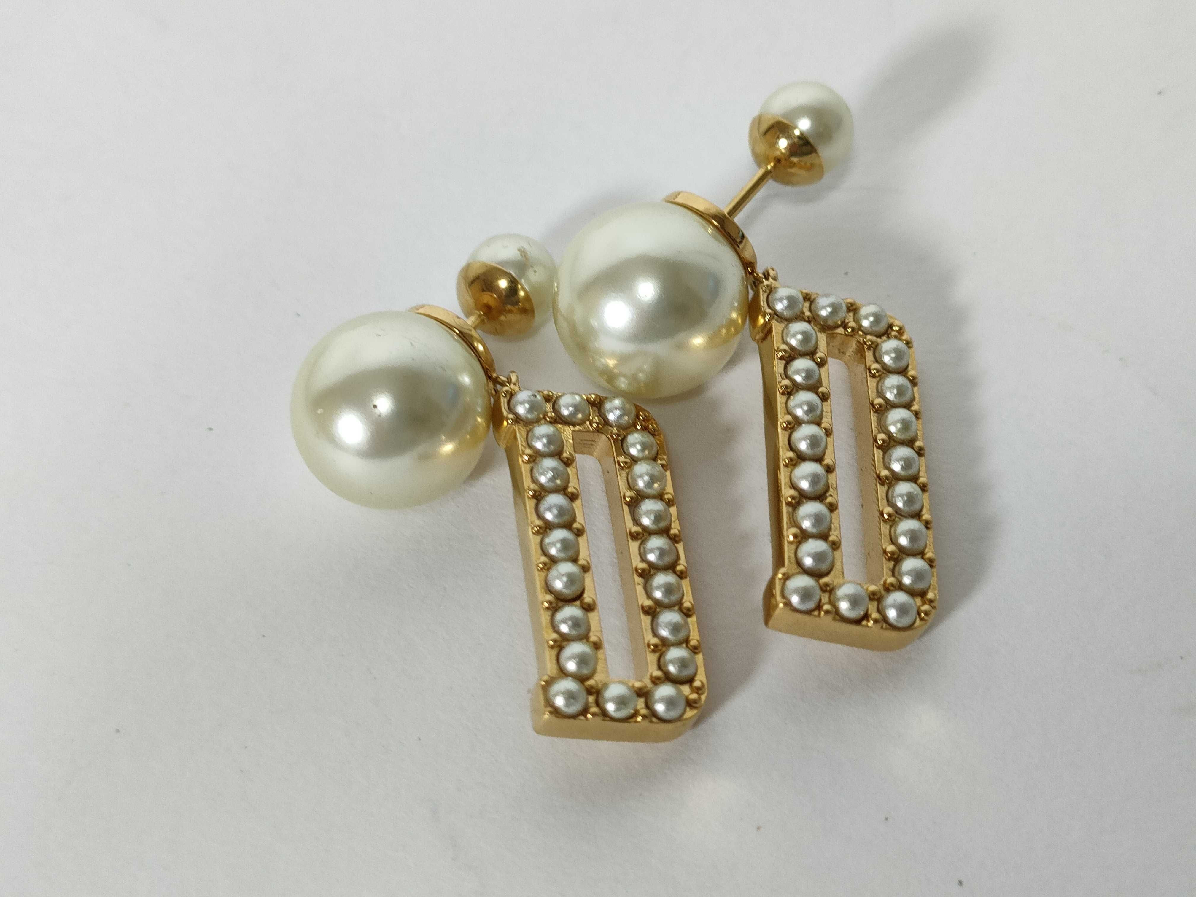 Tribal Pearl Earrings — view 7