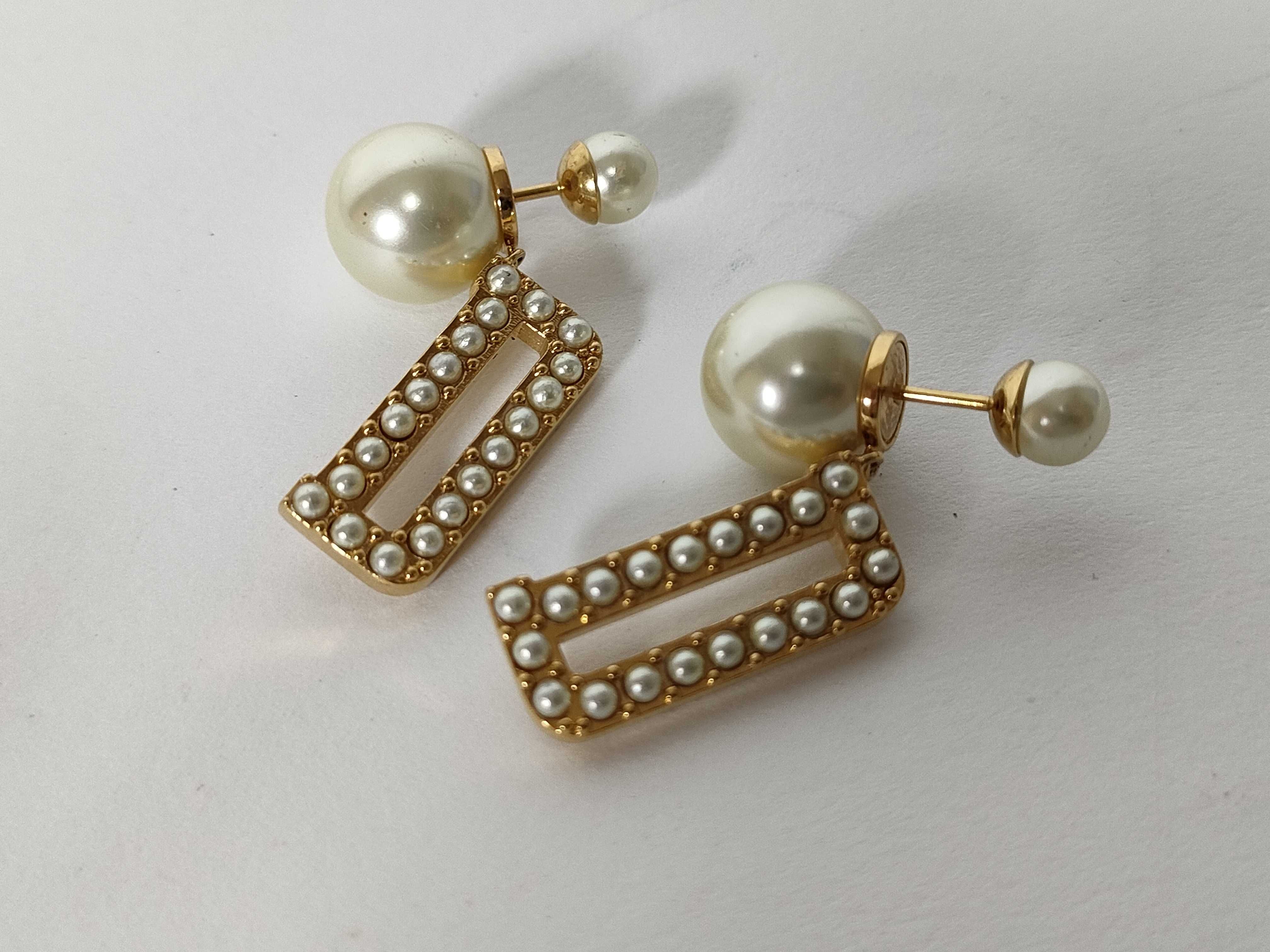 Tribal Pearl Earrings — view 8