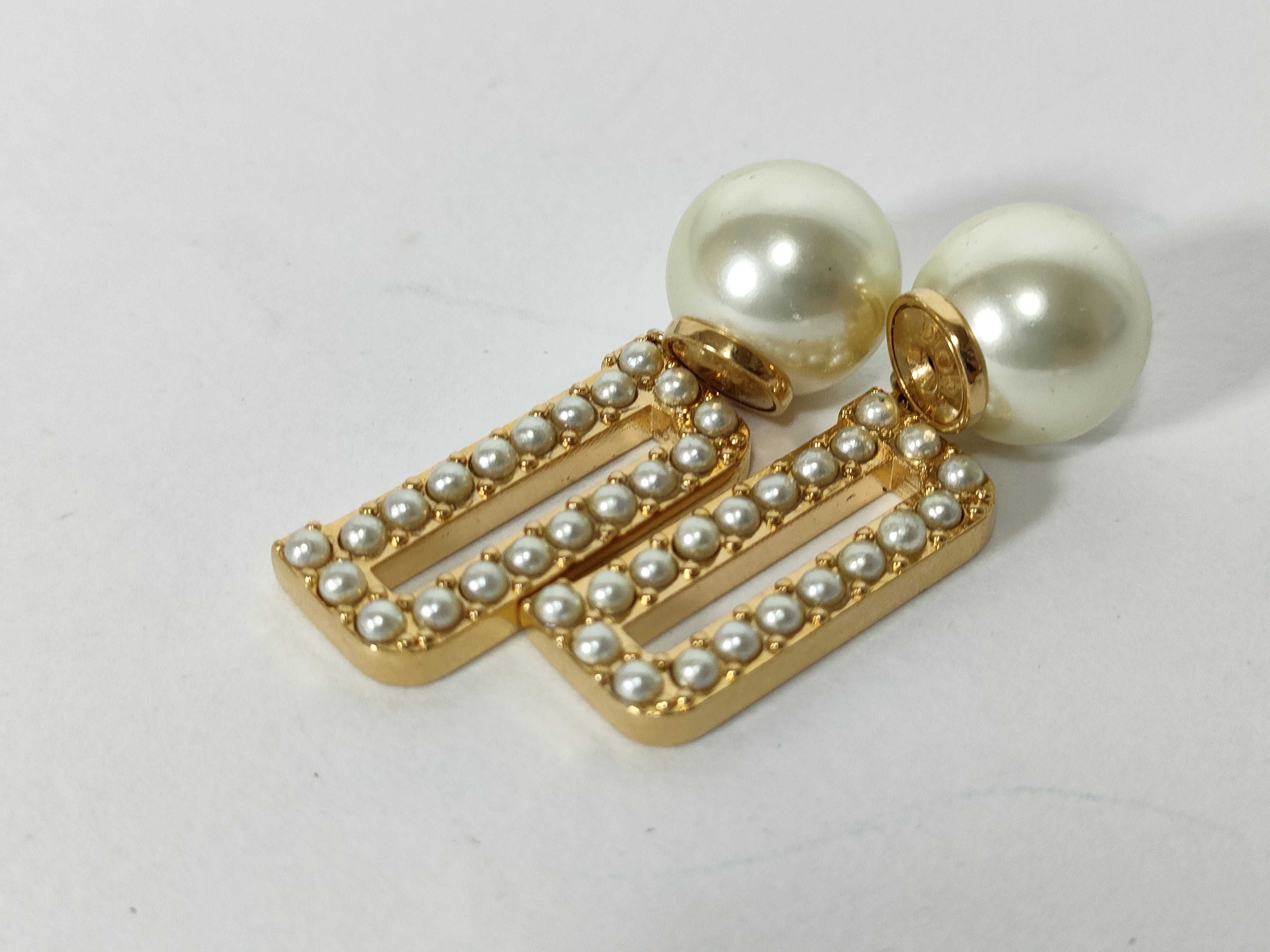 Tribal Pearl Earrings — view 10