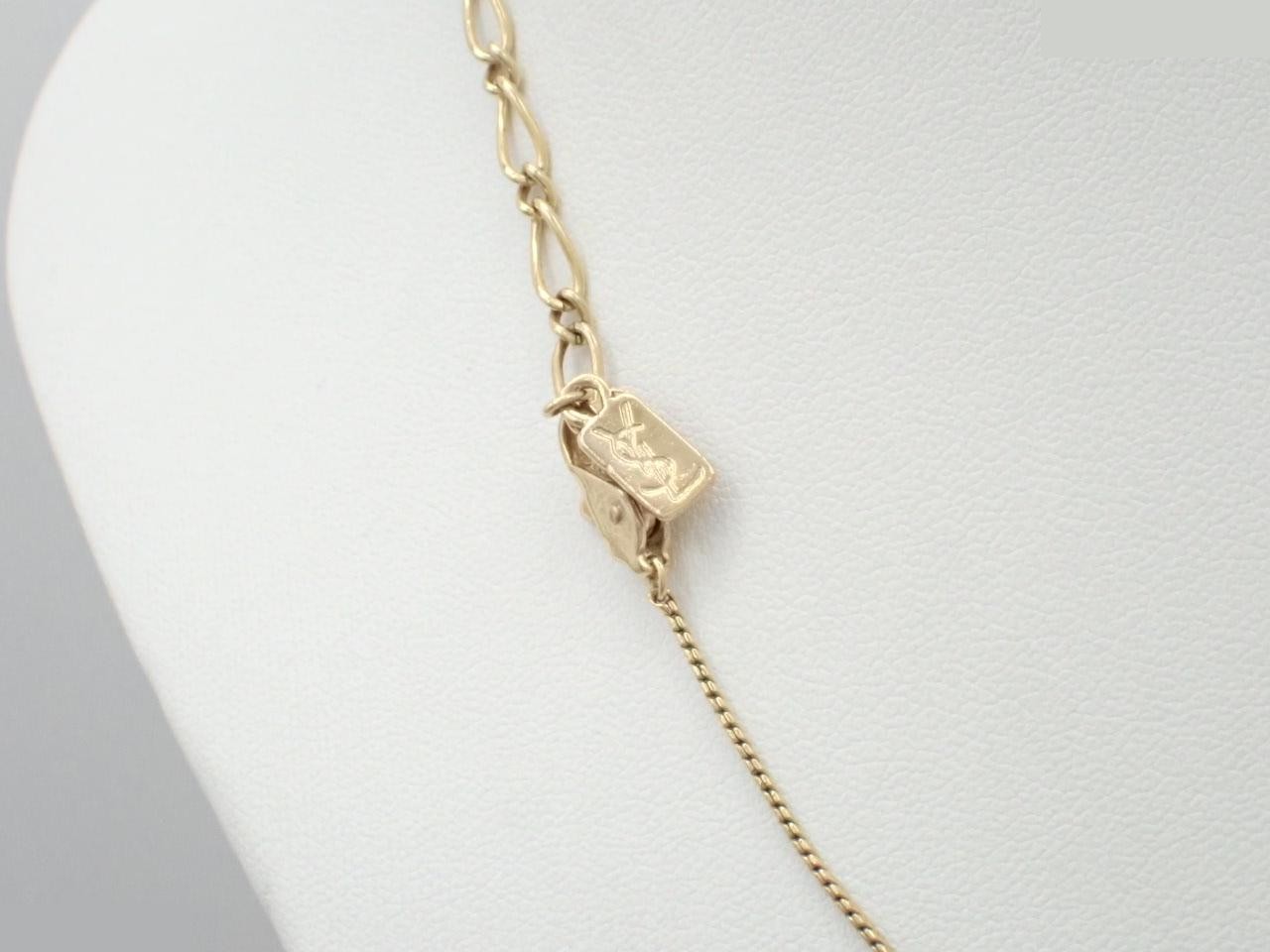 Other line: Precious metal necklace, Y, gold, chain approximately 45cm. — view 2