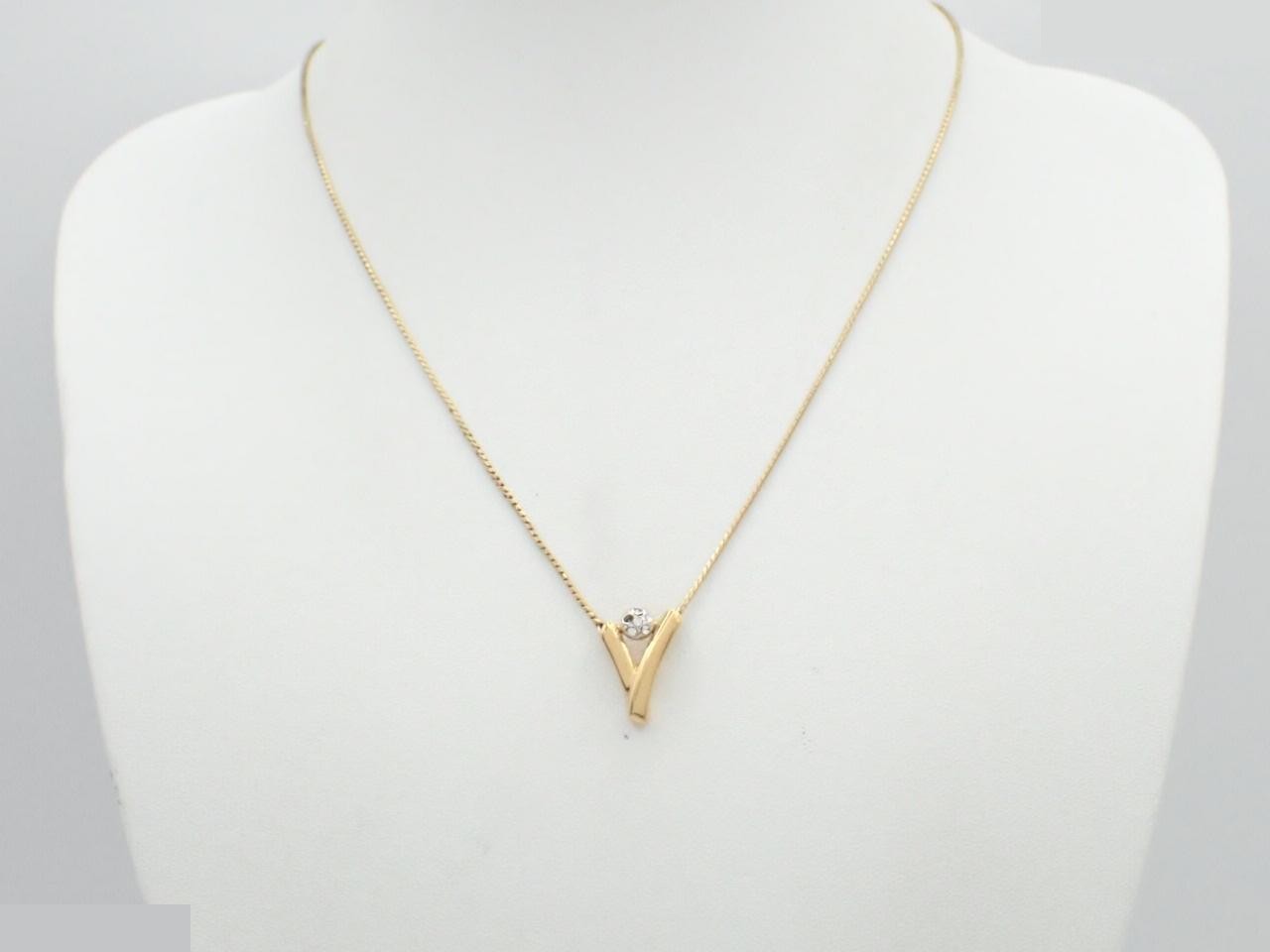Other line: Precious metal necklace, Y, gold, chain approximately 45cm. — view 3