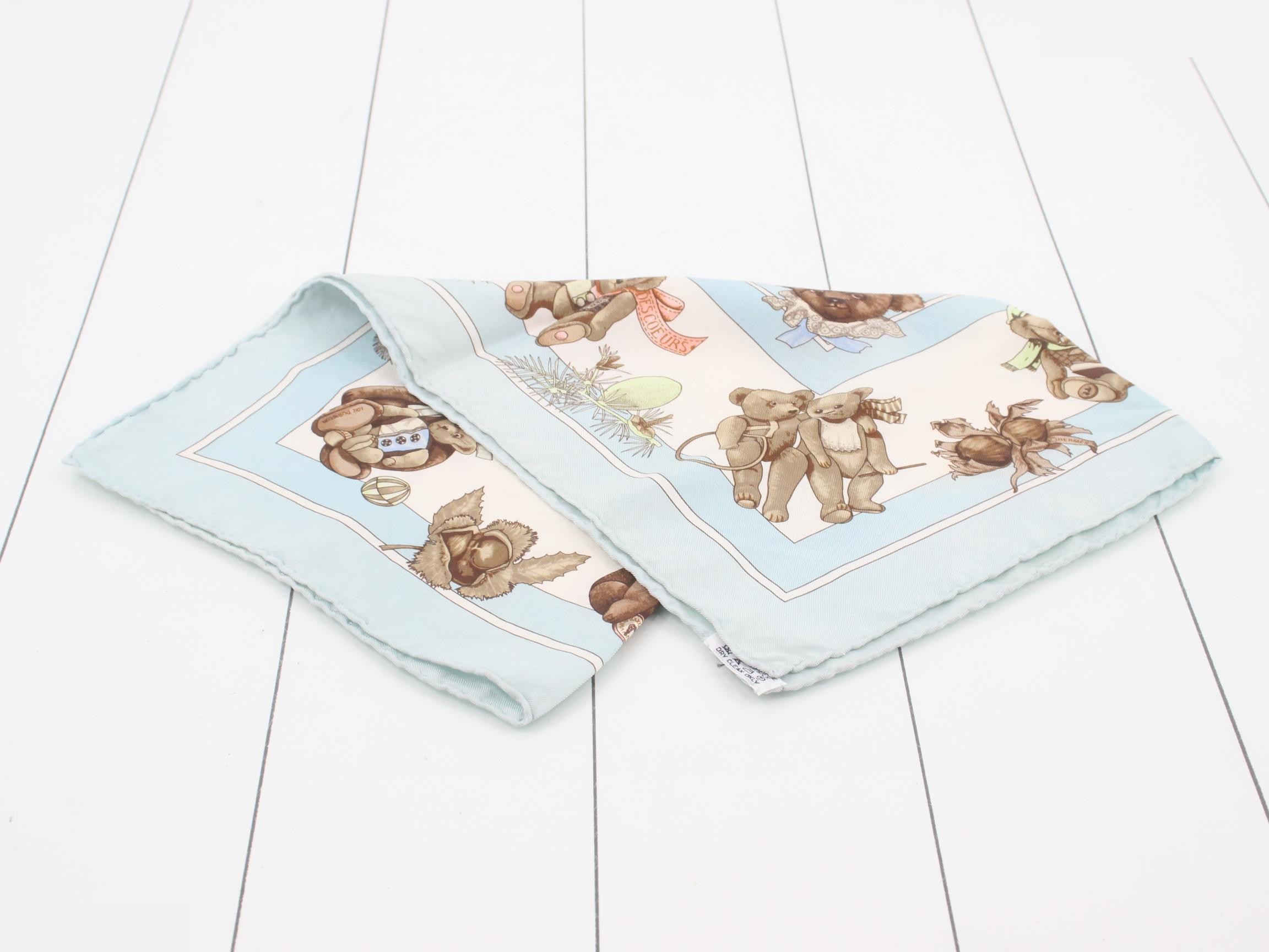 Teddy Bear Scarf, Silk — view 3