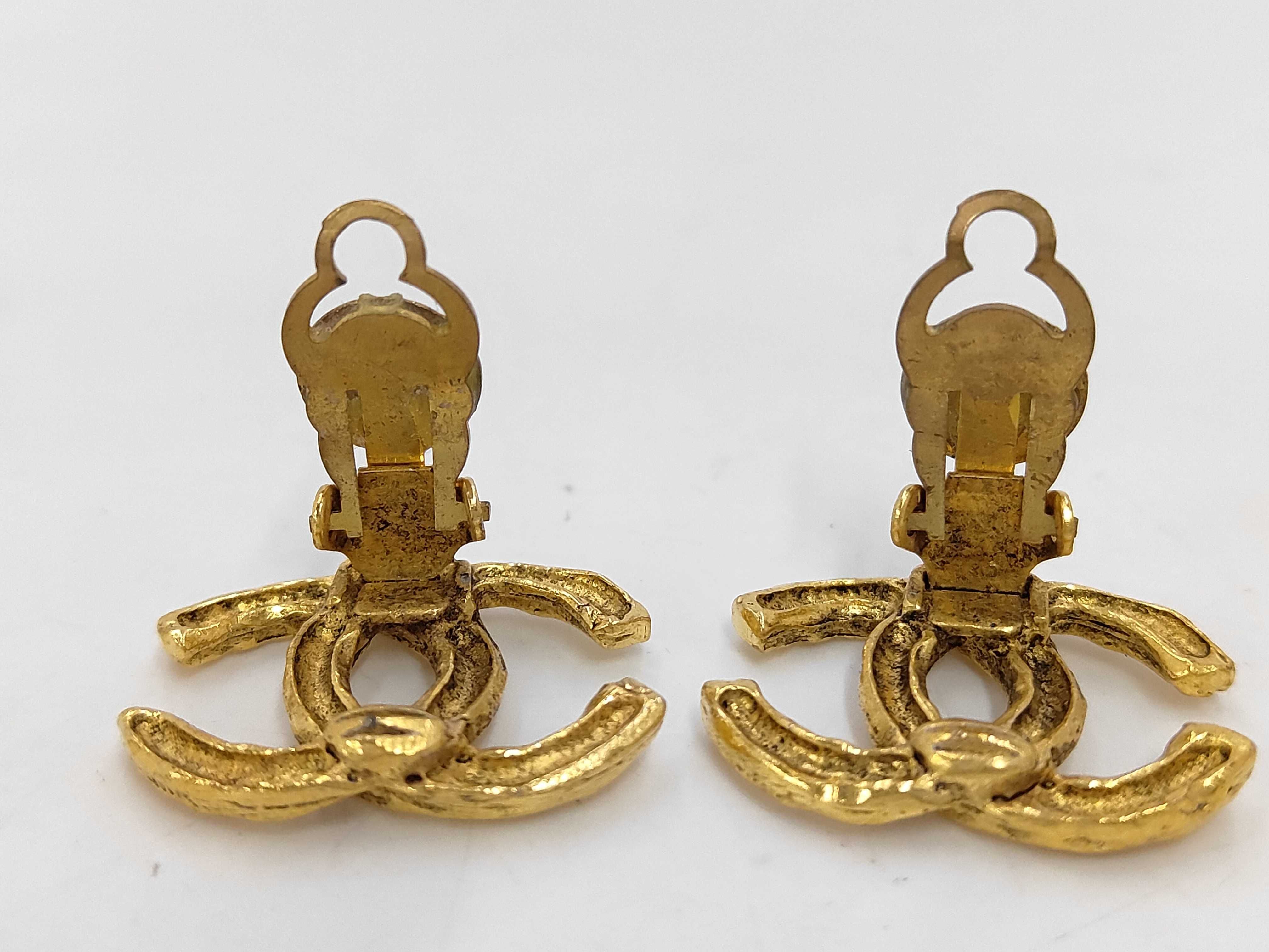 earrings, Coco Mark, gold earrings — view 2