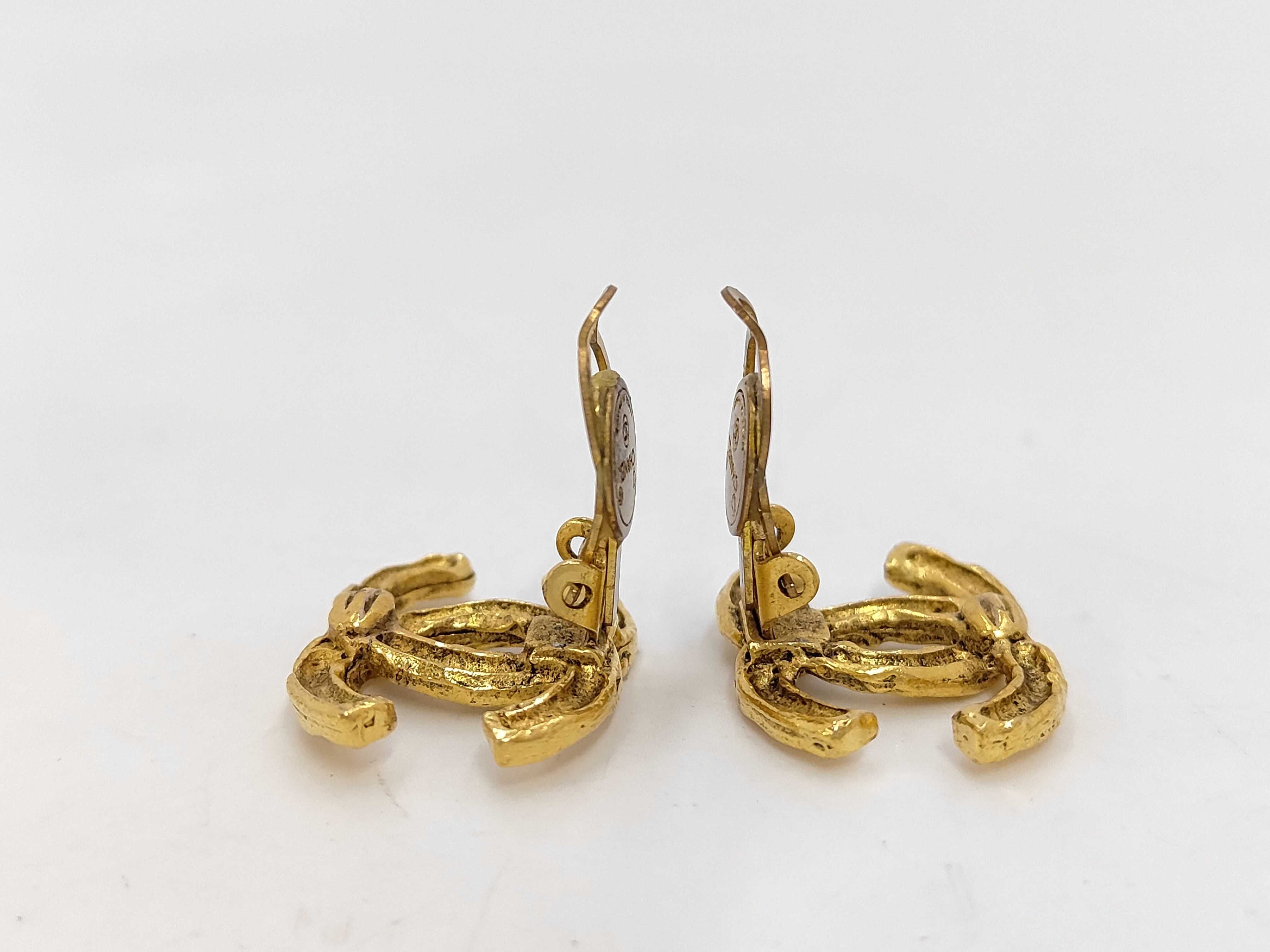 earrings, Coco Mark, gold earrings — view 3