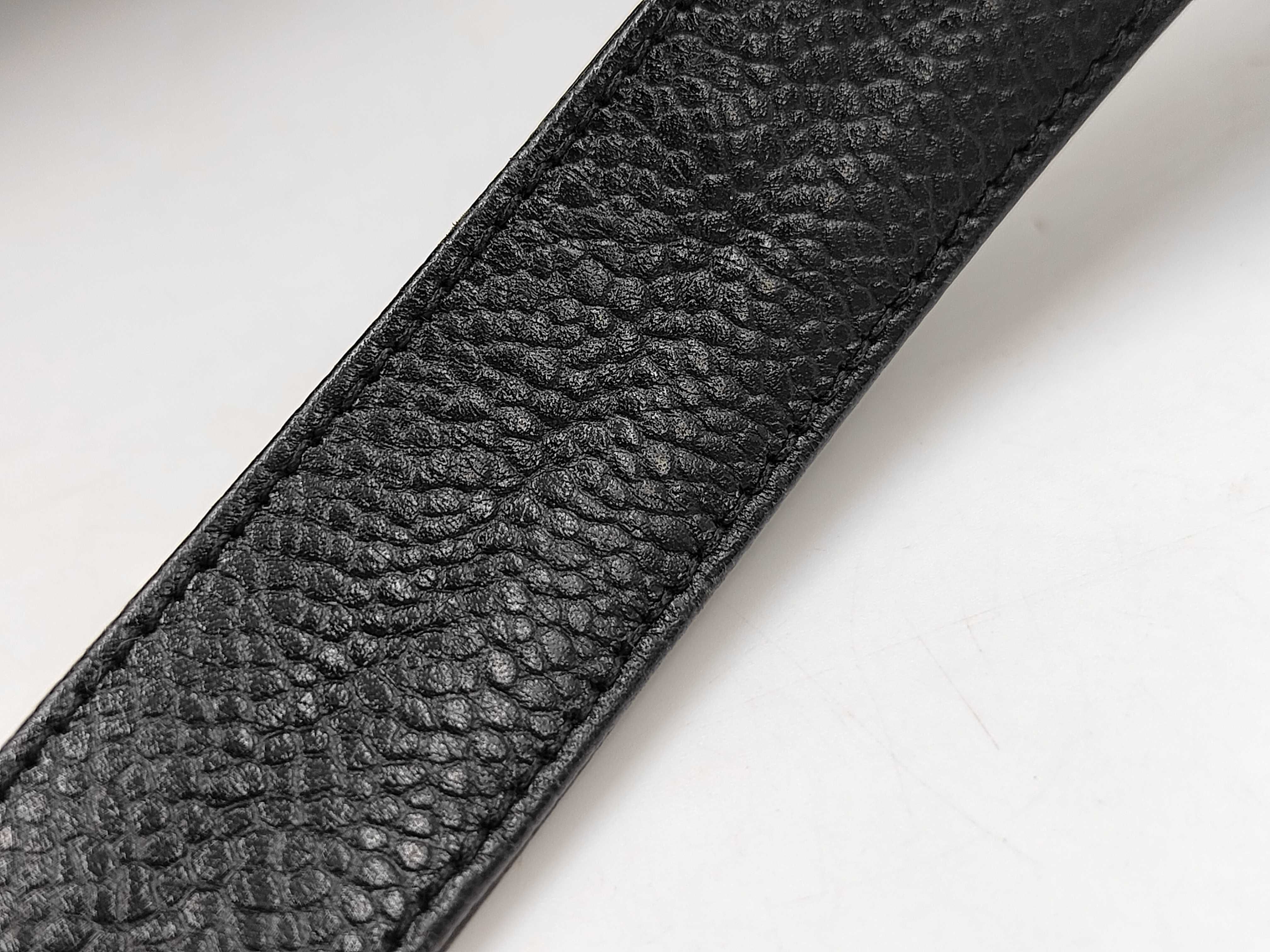 Caviar Skin Backpack, Black with Gold Hardware — view 7