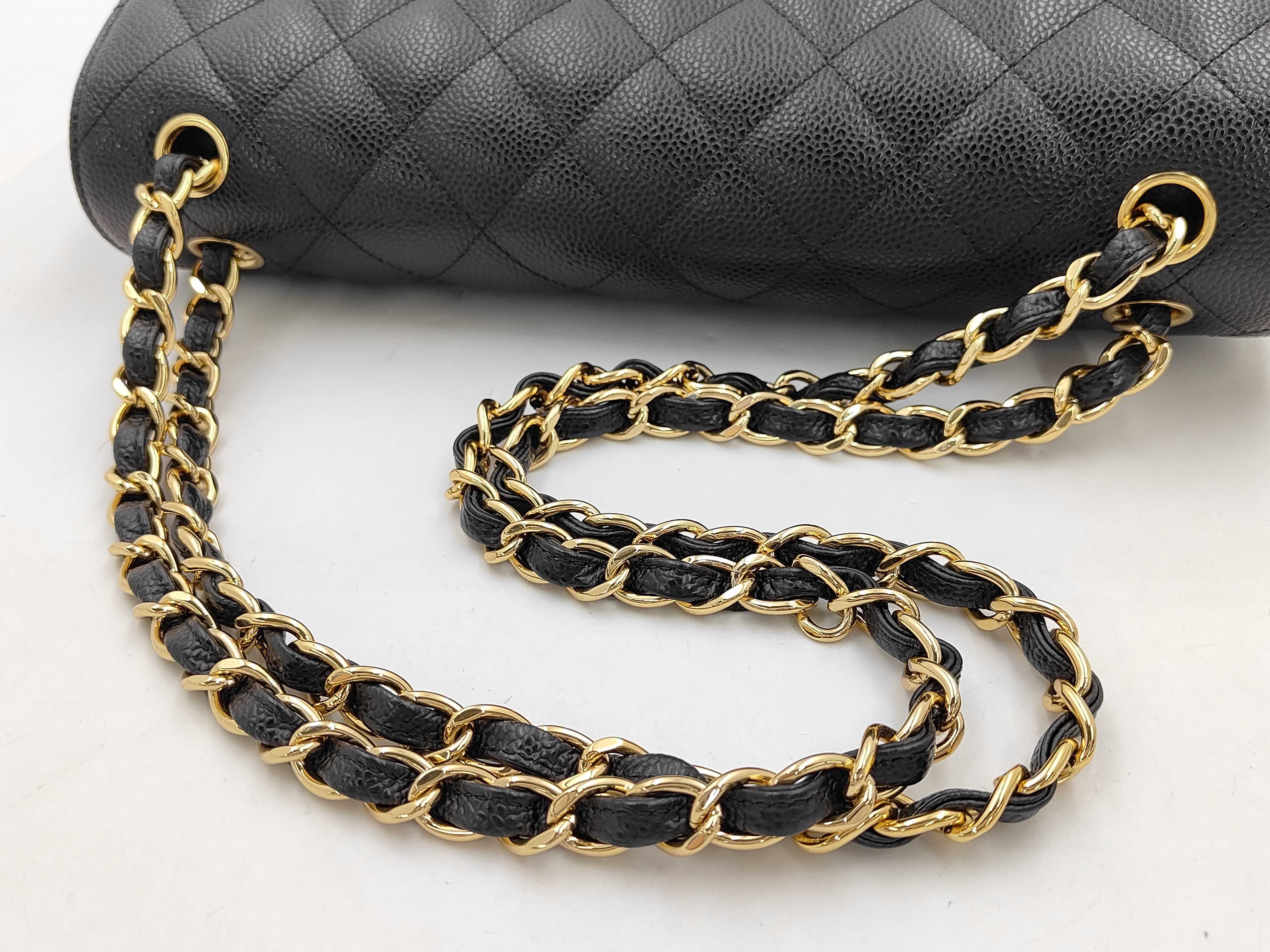 BAG CAVIAR SKIN CLASSIC GHW DOUBLE FLAP SERIES 25 CAVIAR SKIN NO CARD BUTWITH HOLOGRAM Bag — view 3