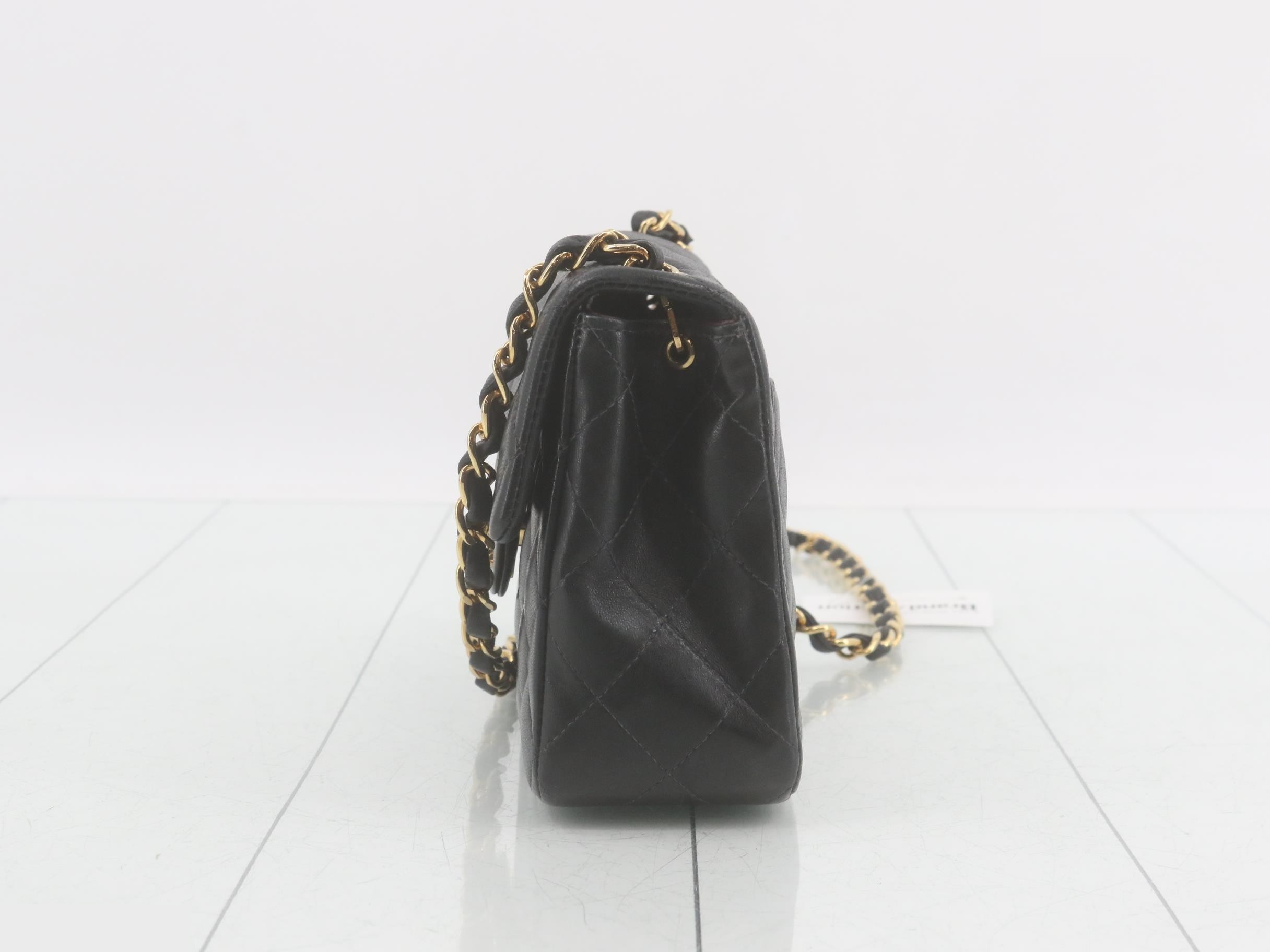 Mini Matelassé Lambskin Chain Shoulder Bag, Series 15 — view 3
