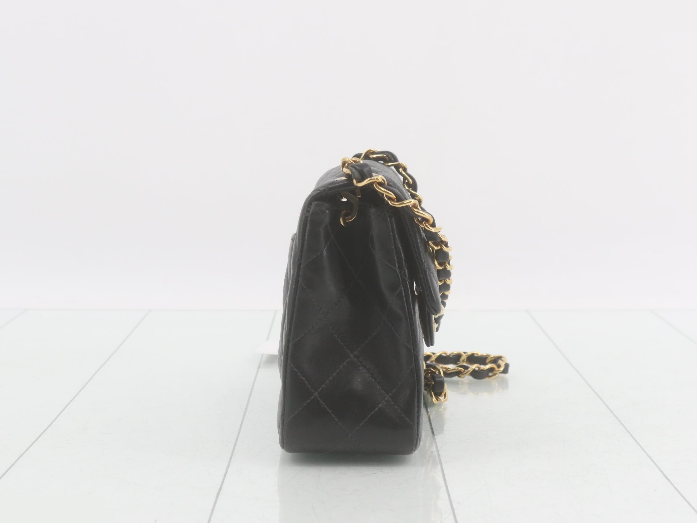 Mini Matelassé Lambskin Chain Shoulder Bag, Series 15 — view 4