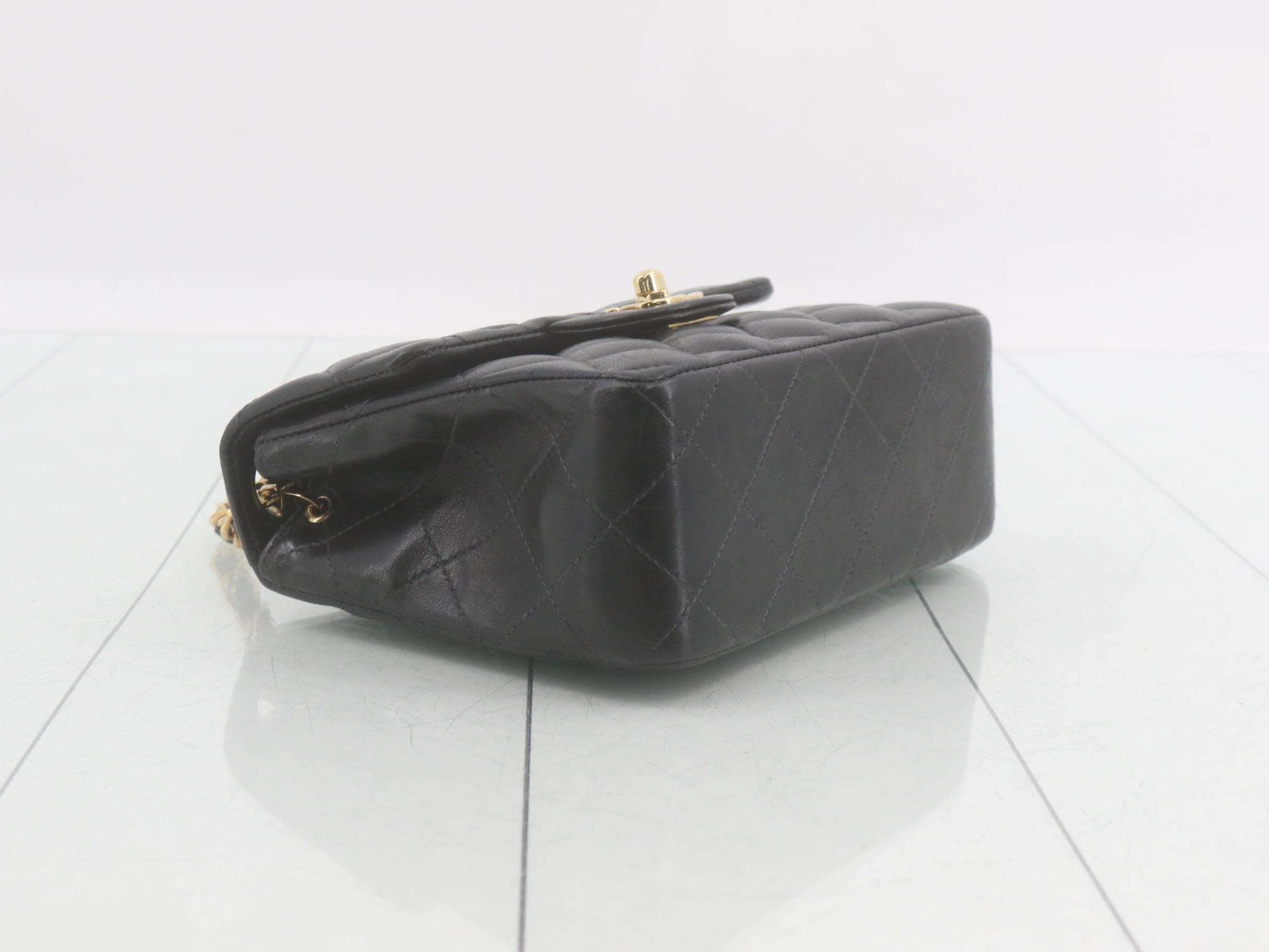 Mini Matelassé Lambskin Chain Shoulder Bag, Series 15 — view 5