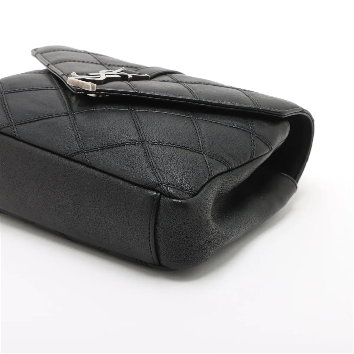 College Leather 2-Way Handbag, Black, 428056 — view 3