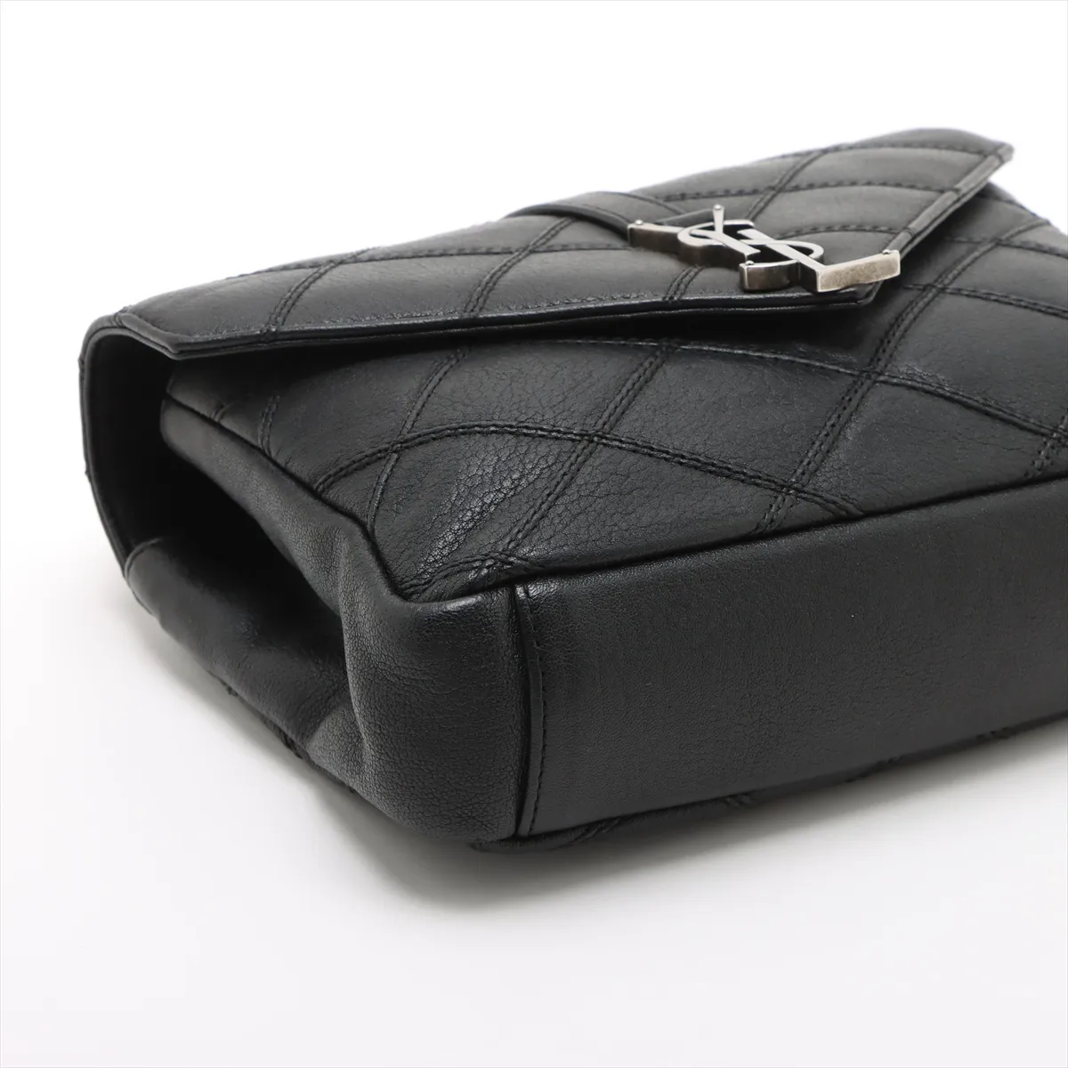 College Leather 2-Way Handbag, Black, 428056 — view 4