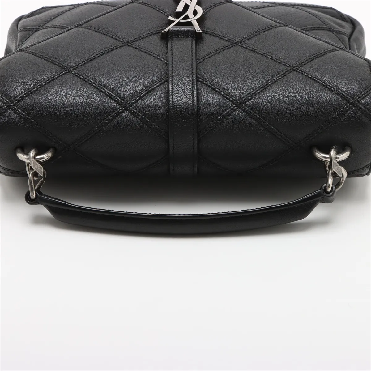 College Leather 2-Way Handbag, Black, 428056 — view 5