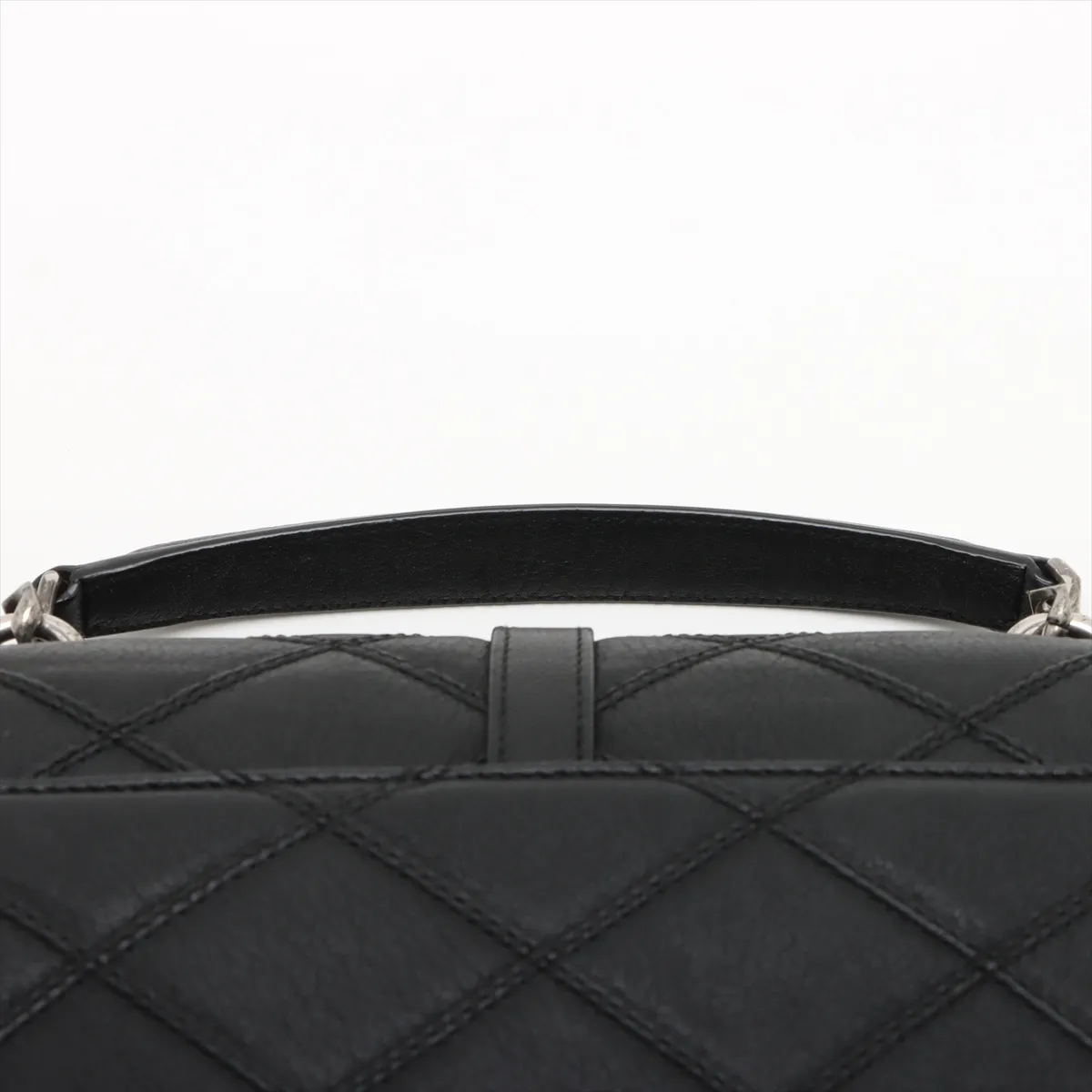 College Leather 2-Way Handbag, Black, 428056 — view 6