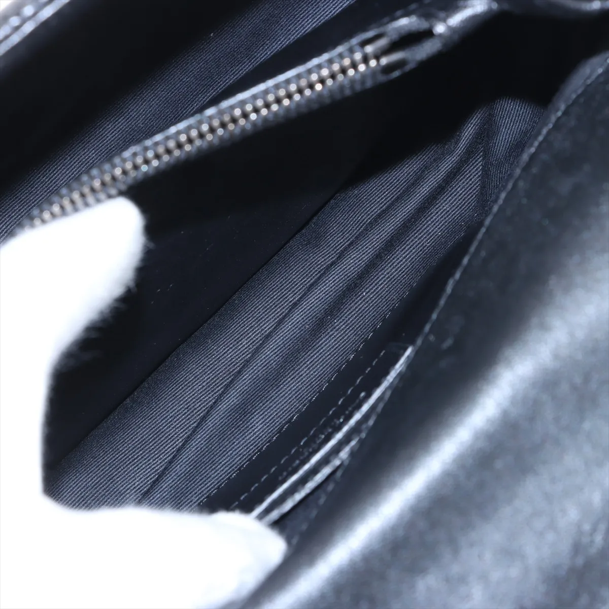 College Leather 2-Way Handbag, Black, 428056 — view 9