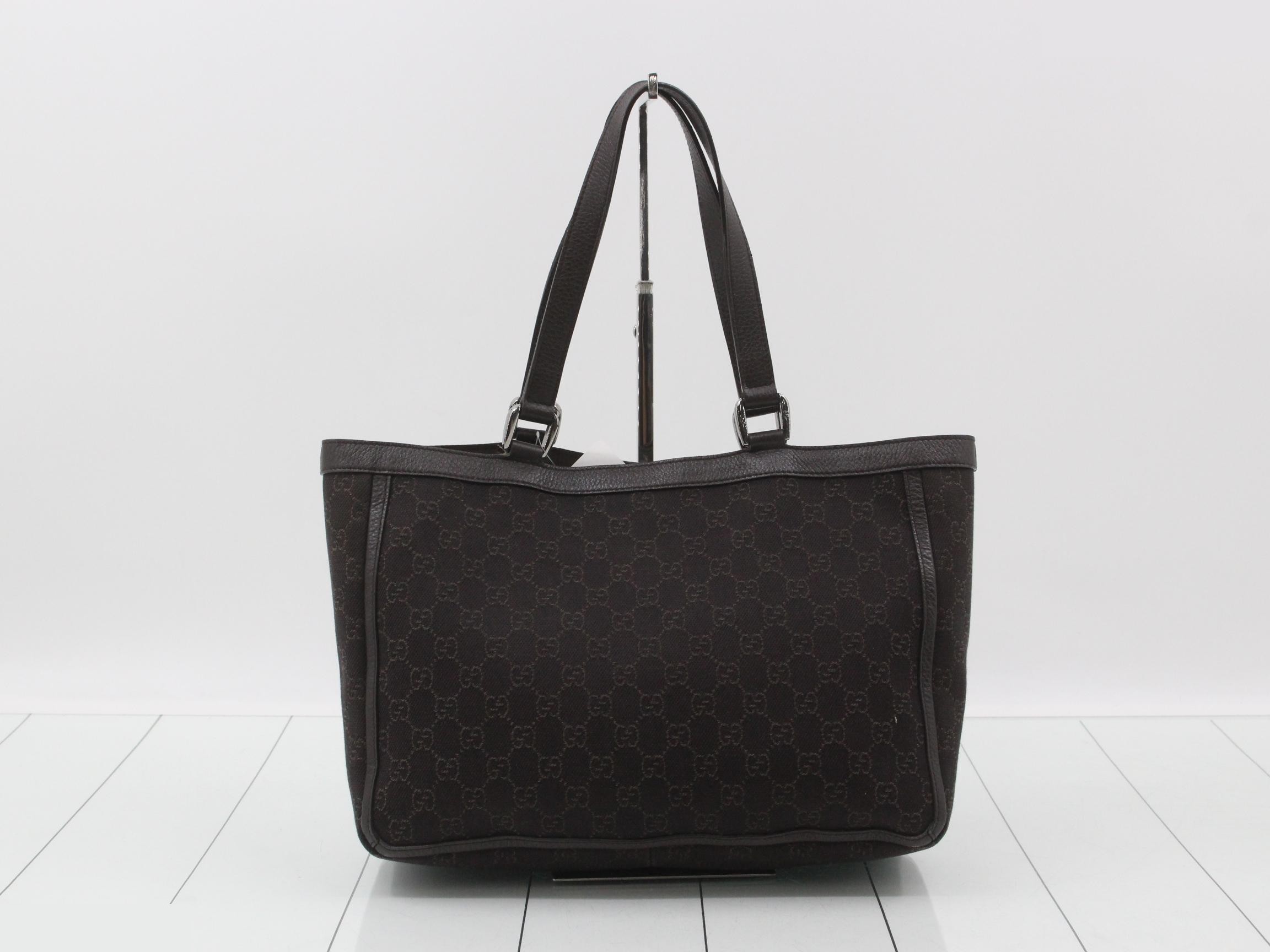 GG Canvas (Bag) - Abby Shopper Tote Bag, Brown — view 2