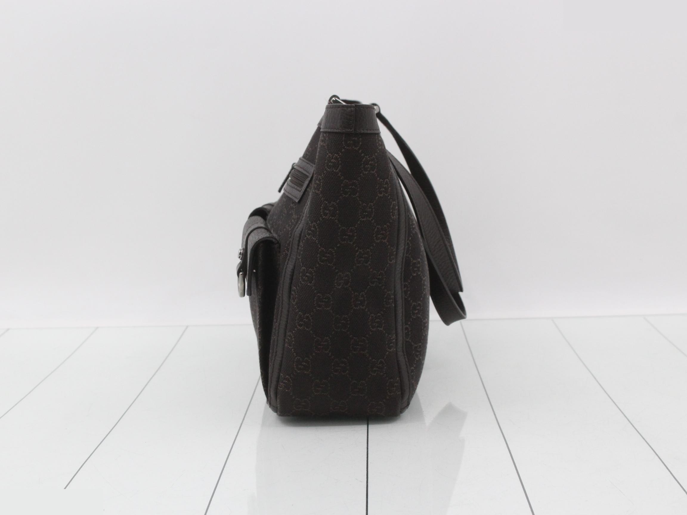 GG Canvas (Bag) - Abby Shopper Tote Bag, Brown — view 3