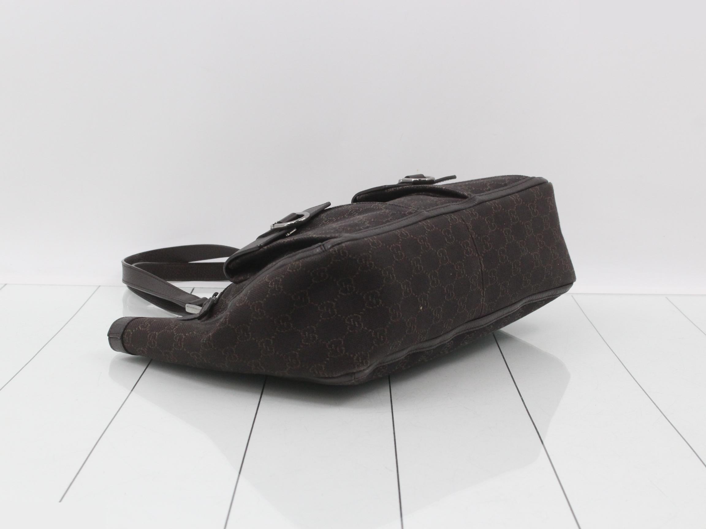 GG Canvas (Bag) - Abby Shopper Tote Bag, Brown — view 5