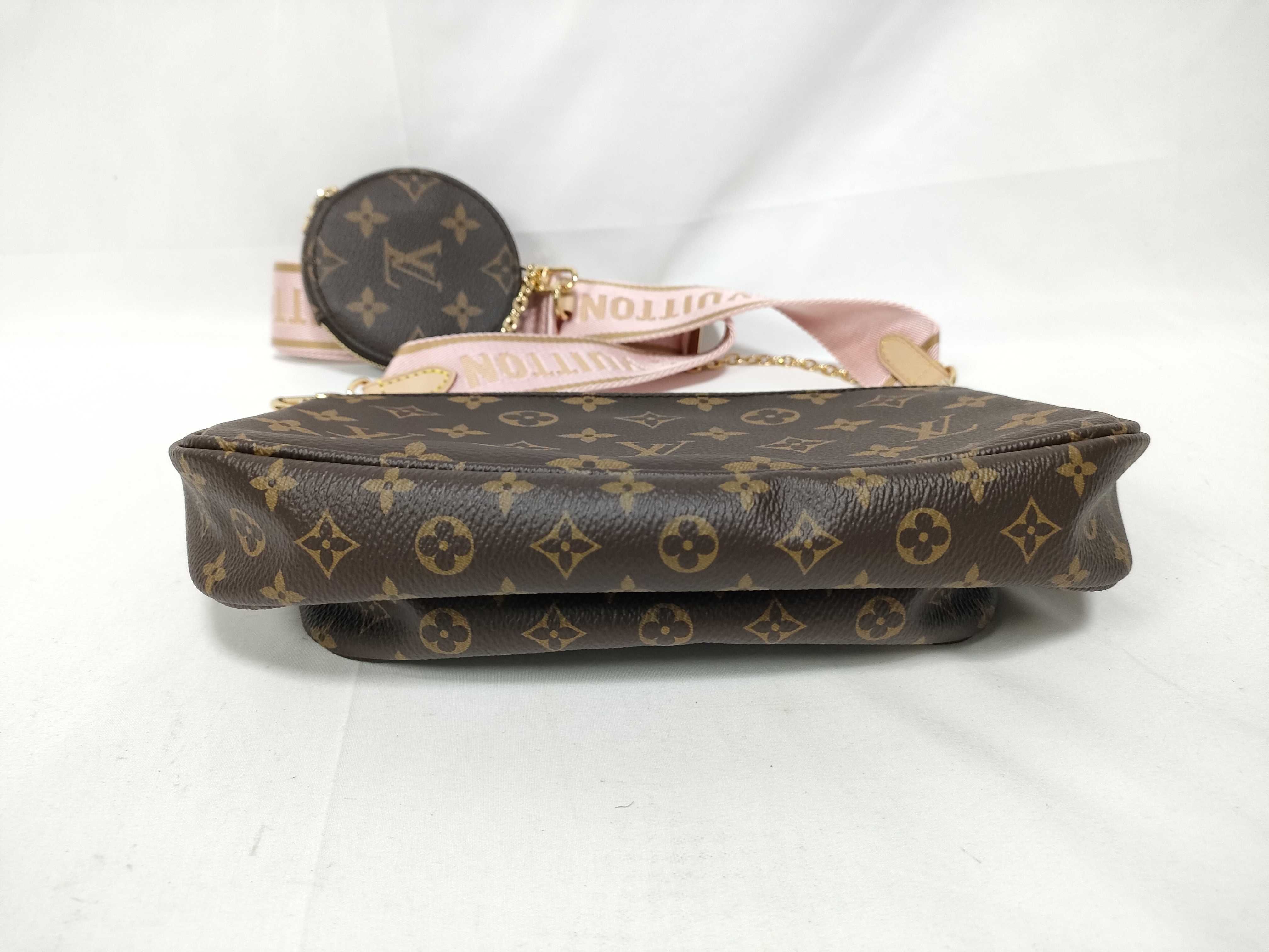Monogram M44840 Monogram Multi Pochette Accessoires Rose Clair Shoulder Bag — view 3