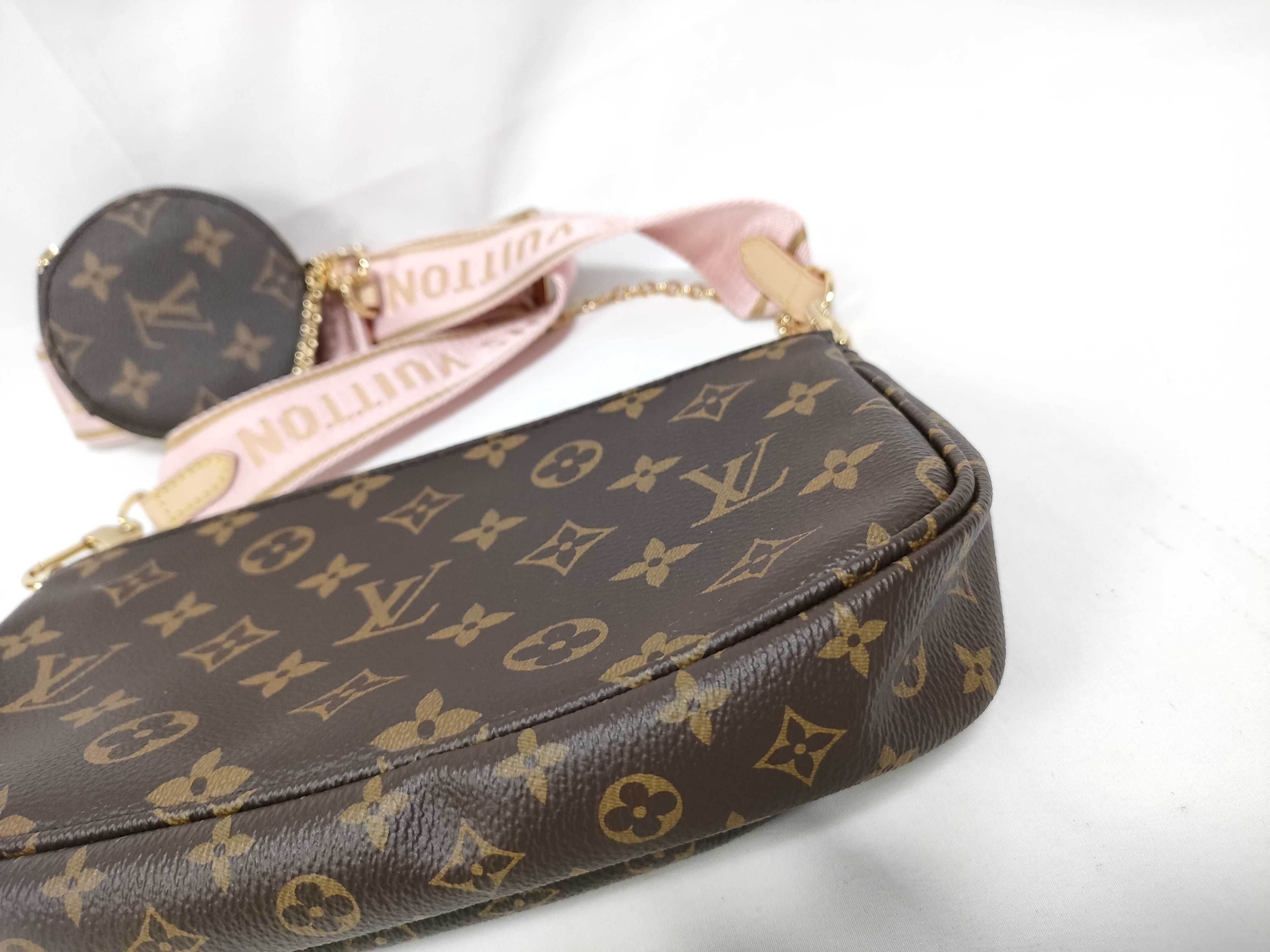 Monogram M44840 Monogram Multi Pochette Accessoires Rose Clair Shoulder Bag — view 4