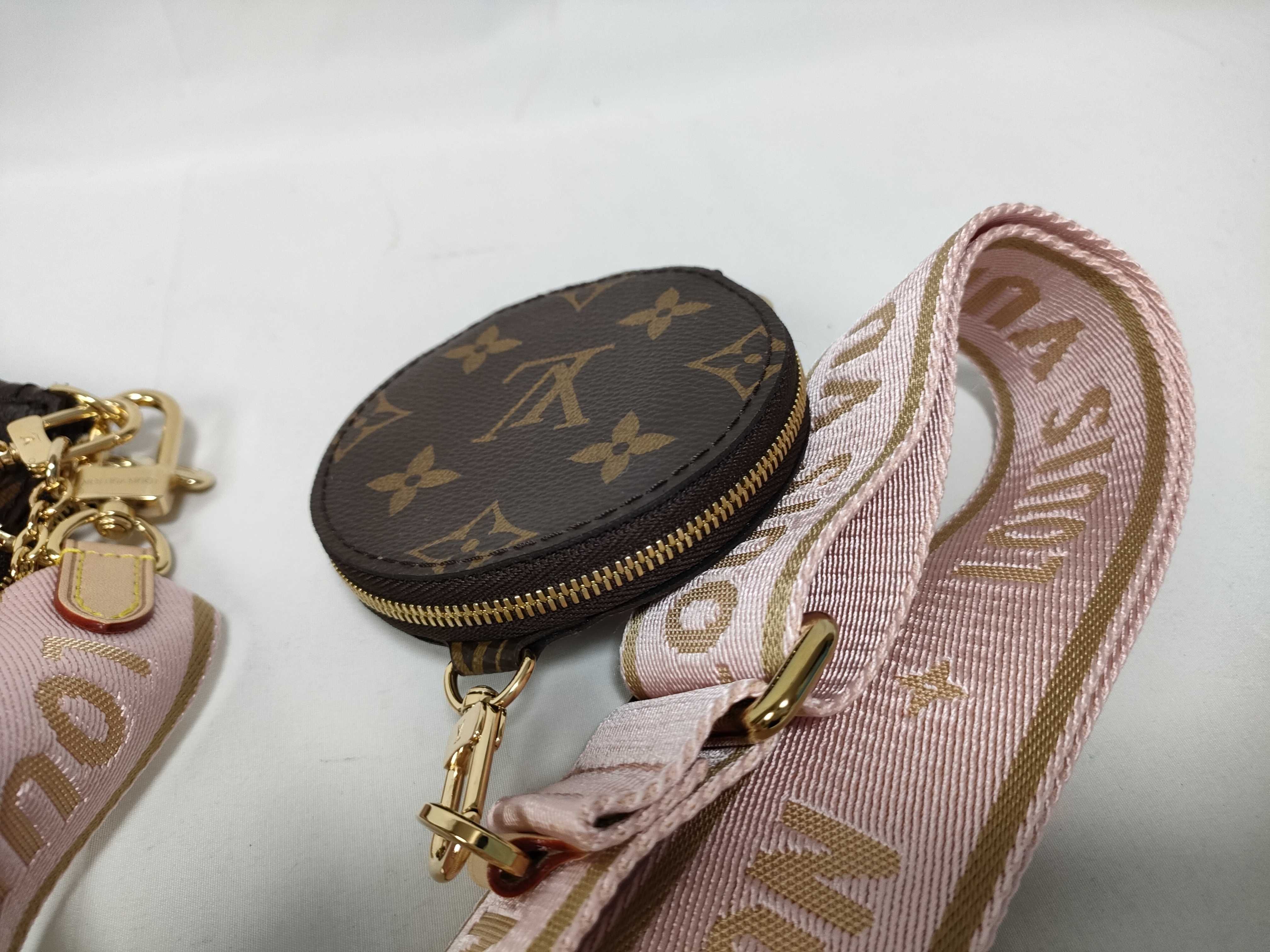 Monogram M44840 Monogram Multi Pochette Accessoires Rose Clair Shoulder Bag — view 7