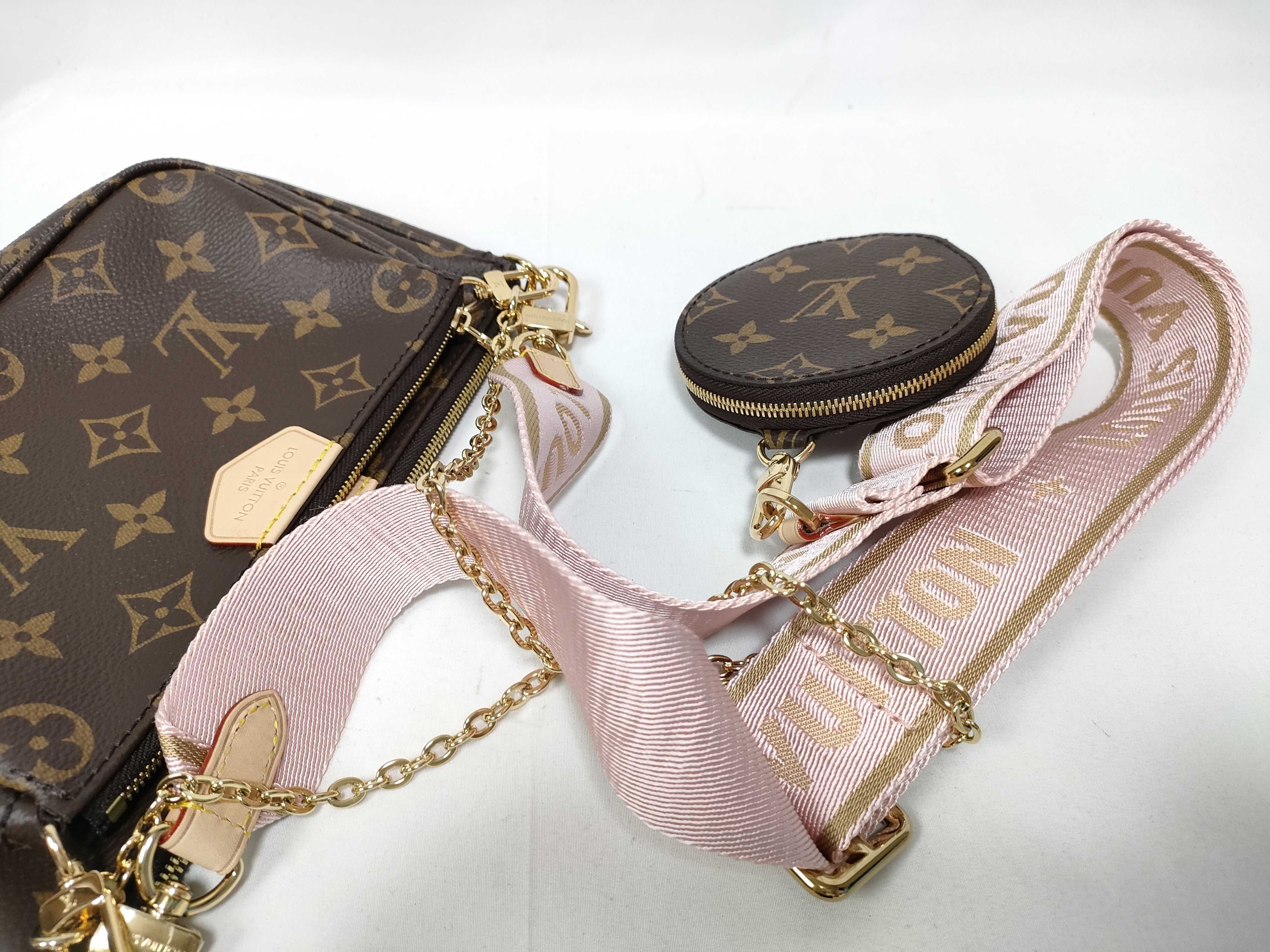 Monogram M44840 Monogram Multi Pochette Accessoires Rose Clair Shoulder Bag — view 8