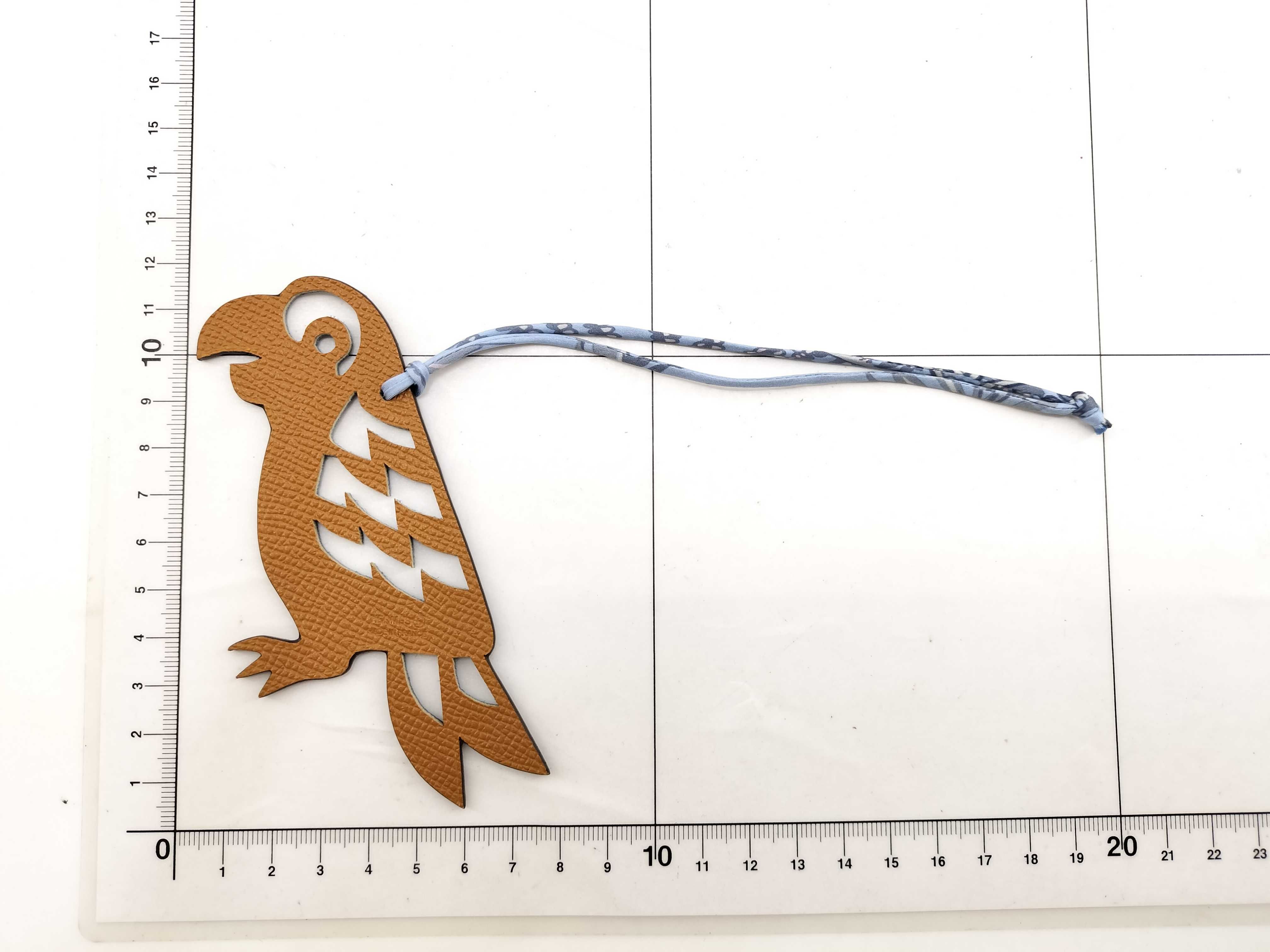 Petit H Parrot Charm Navy x Brown Hermes Charm — view 9