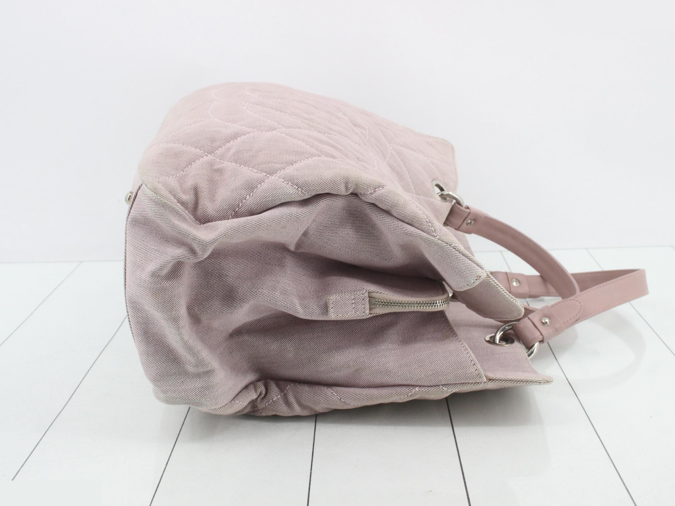 Canvas pink handbag — view 3