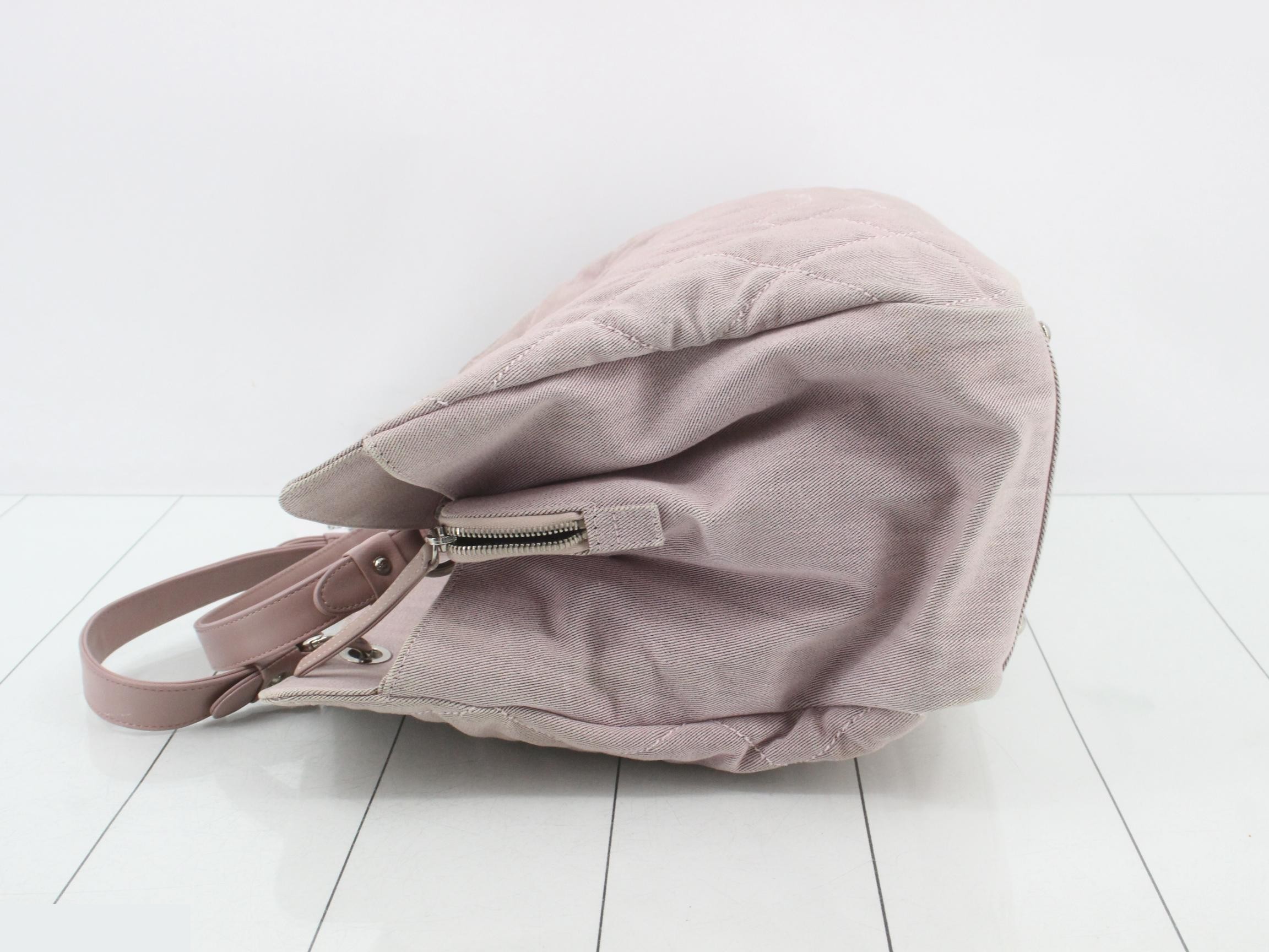 Canvas pink handbag — view 4
