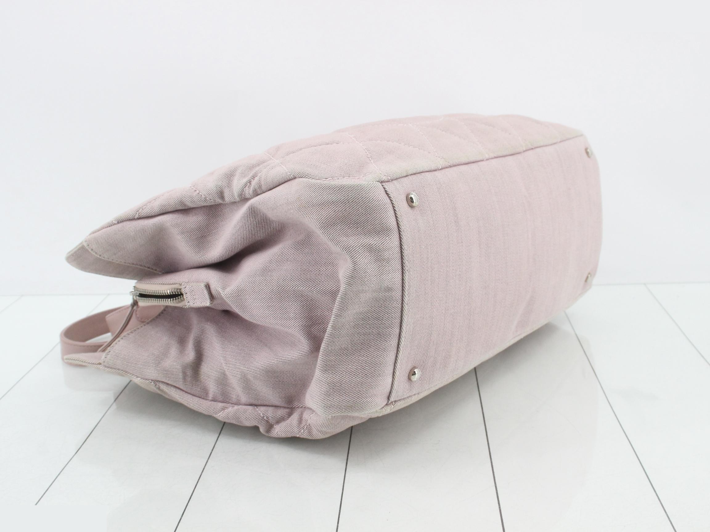 Canvas pink handbag — view 5